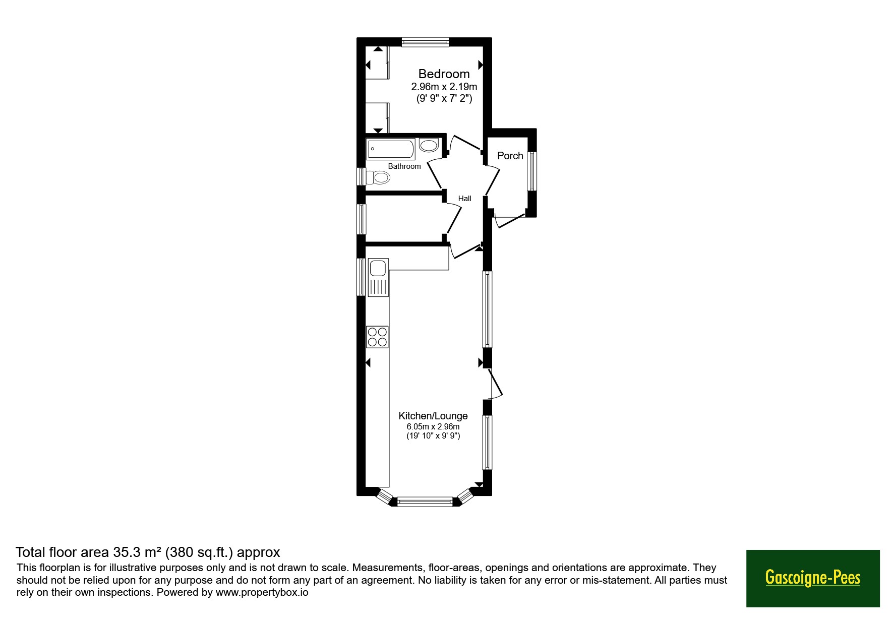 42, Roof of the World Mobile Home Park, Tadworth floorplan