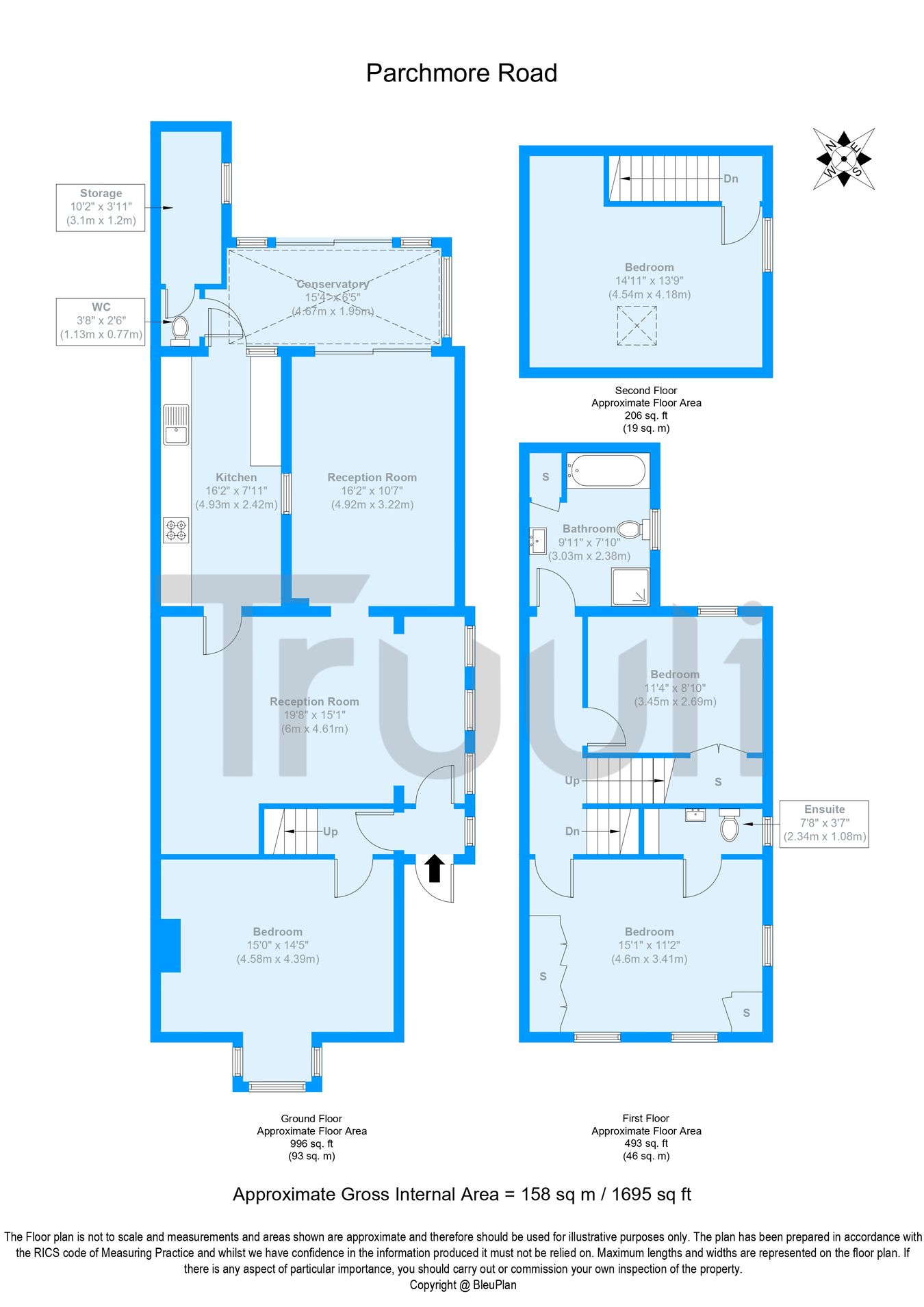 188, Parchmore Road, Thornton Heath floorplan