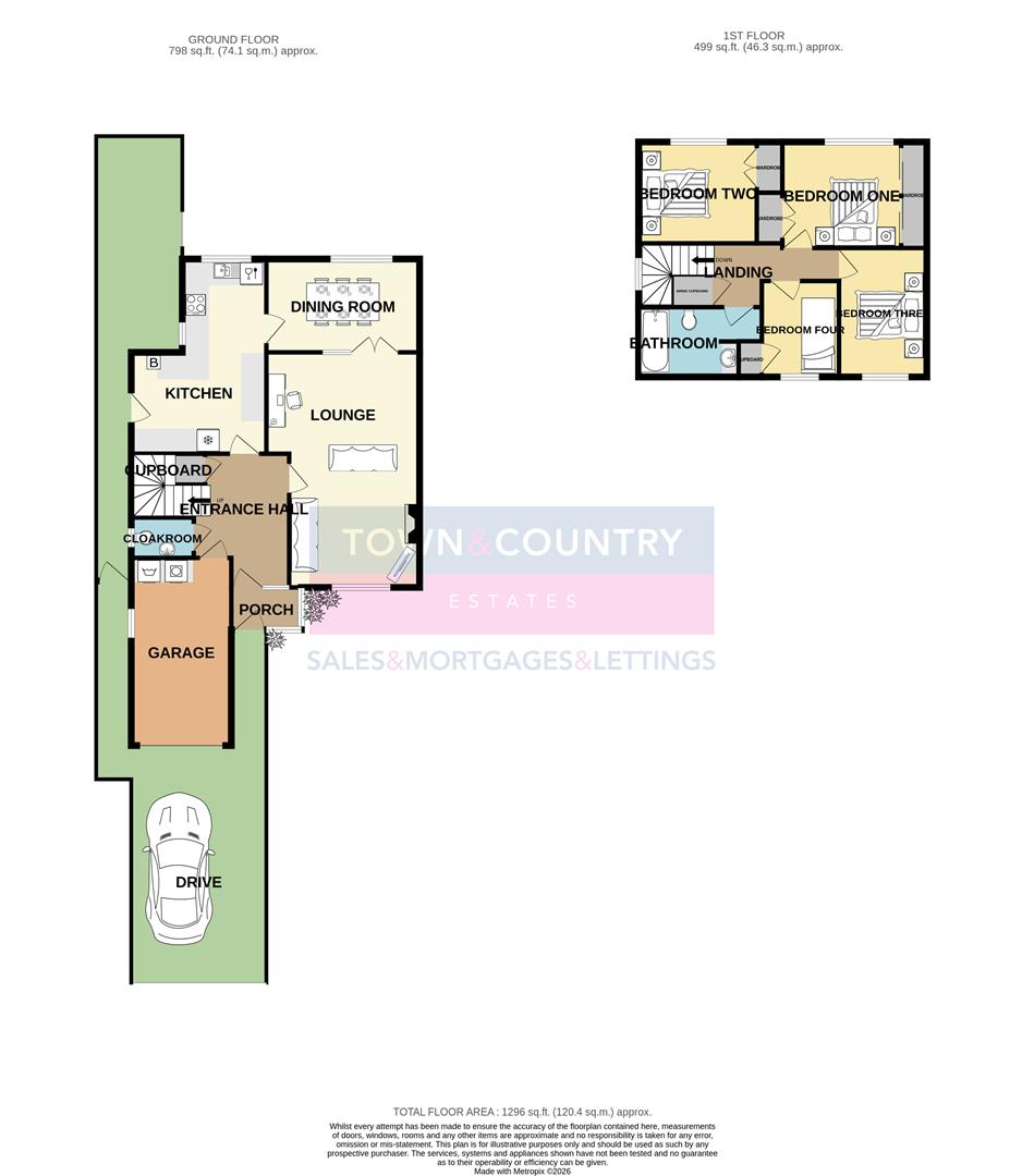 6, Pine Walk, North Bradley floorplan