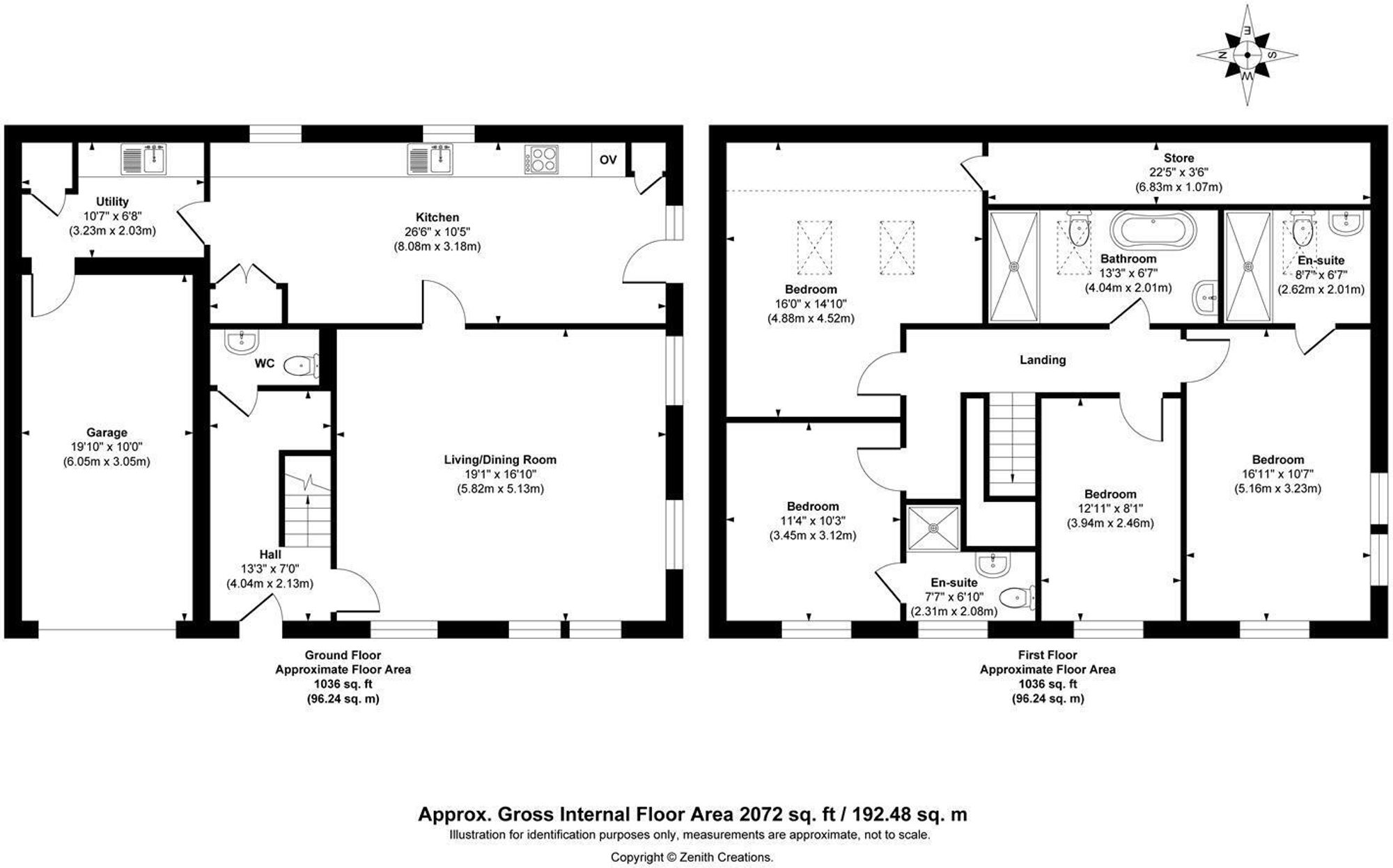 2 Spring View Scholebrook Lane, Tong floorplan