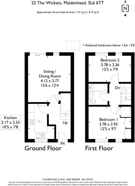 2 Bedrooms Terraced house for sale in The Wickets, Maidenhead SL6