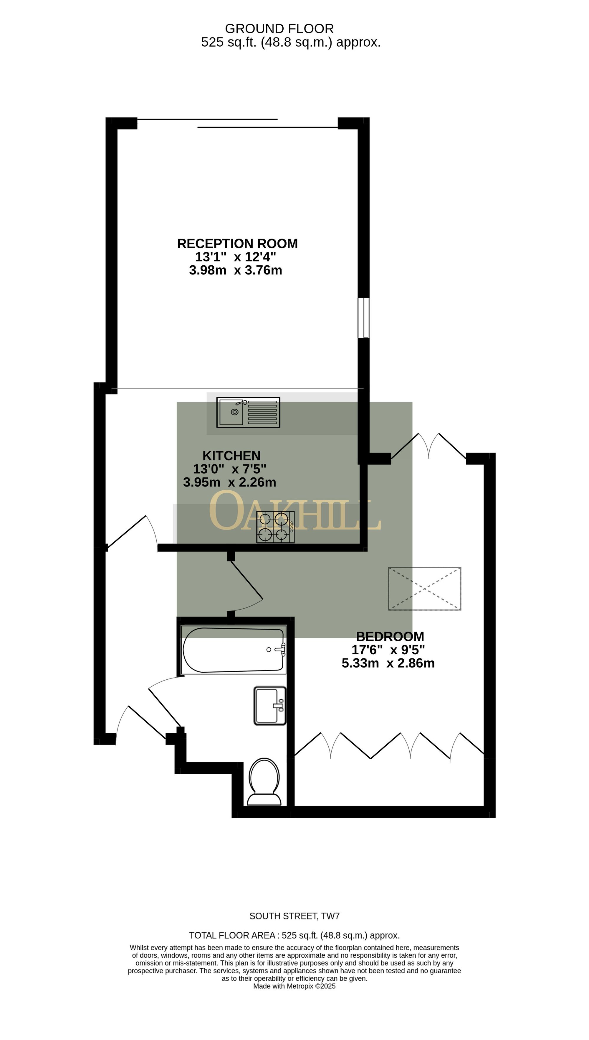 Flat 1, 53 South Street, Isleworth floorplan