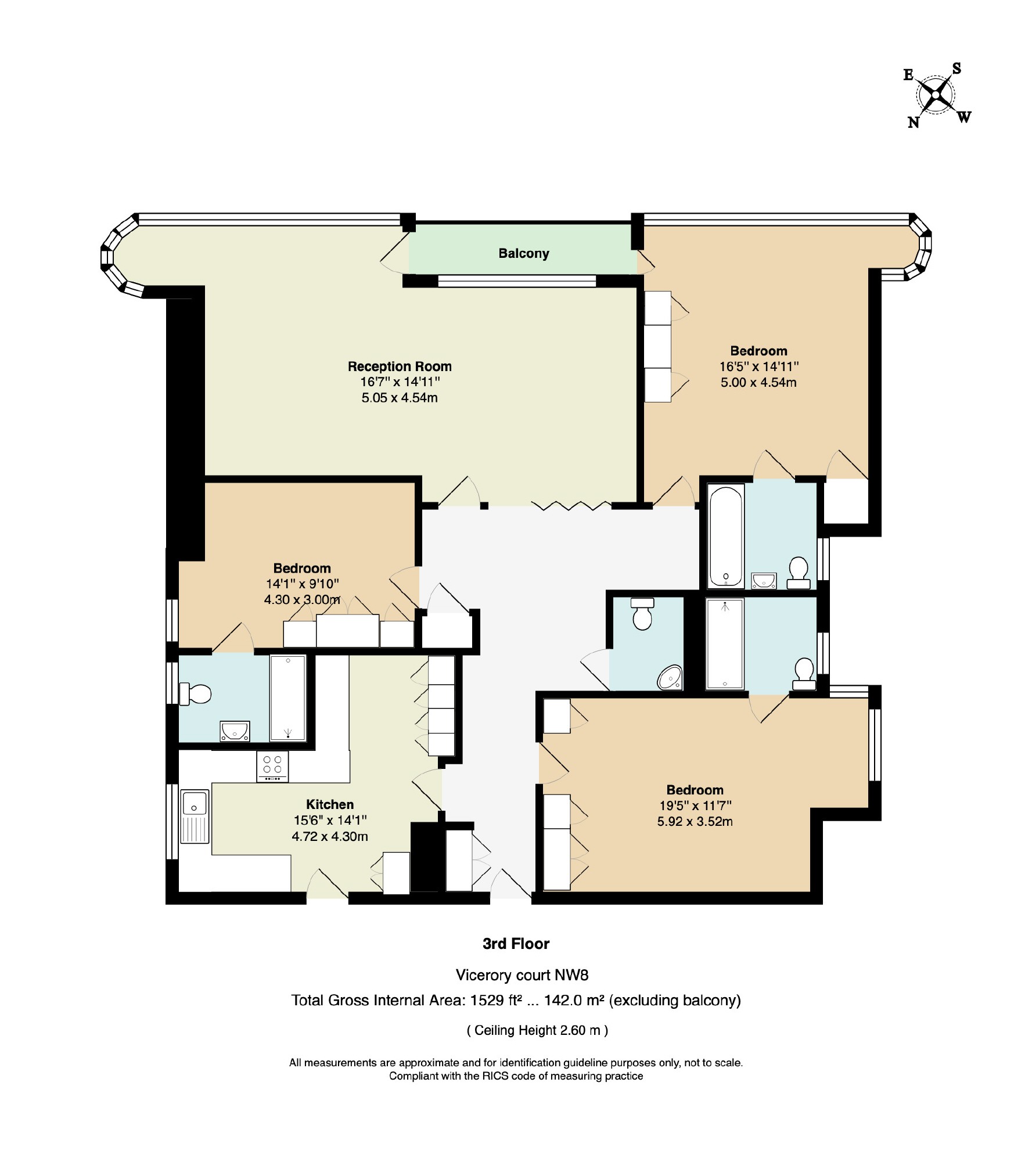 70, Viceroy Court, St John's Wood floorplan