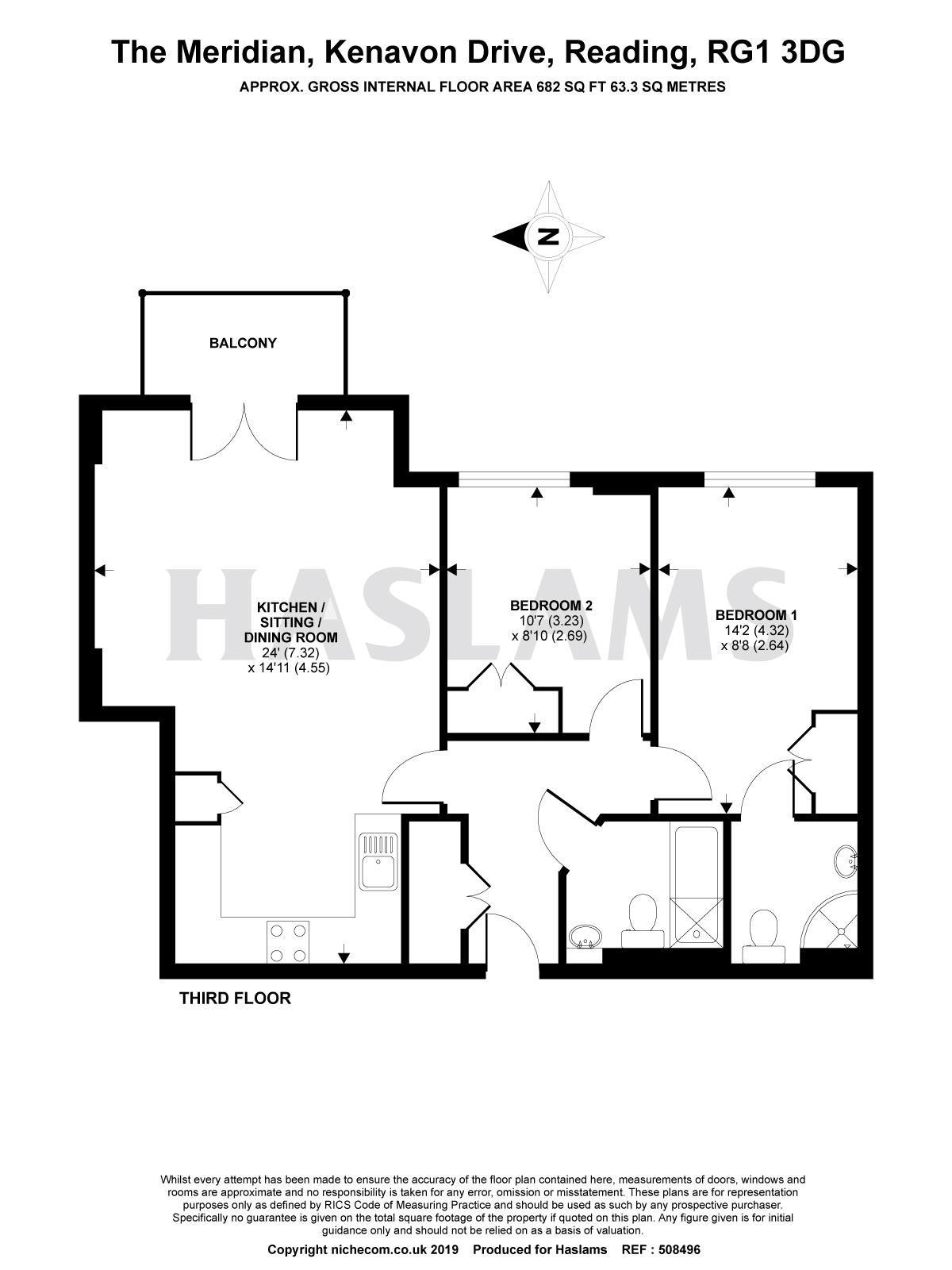 16, The Meridian, Kenavon Drive, Reading floorplan
