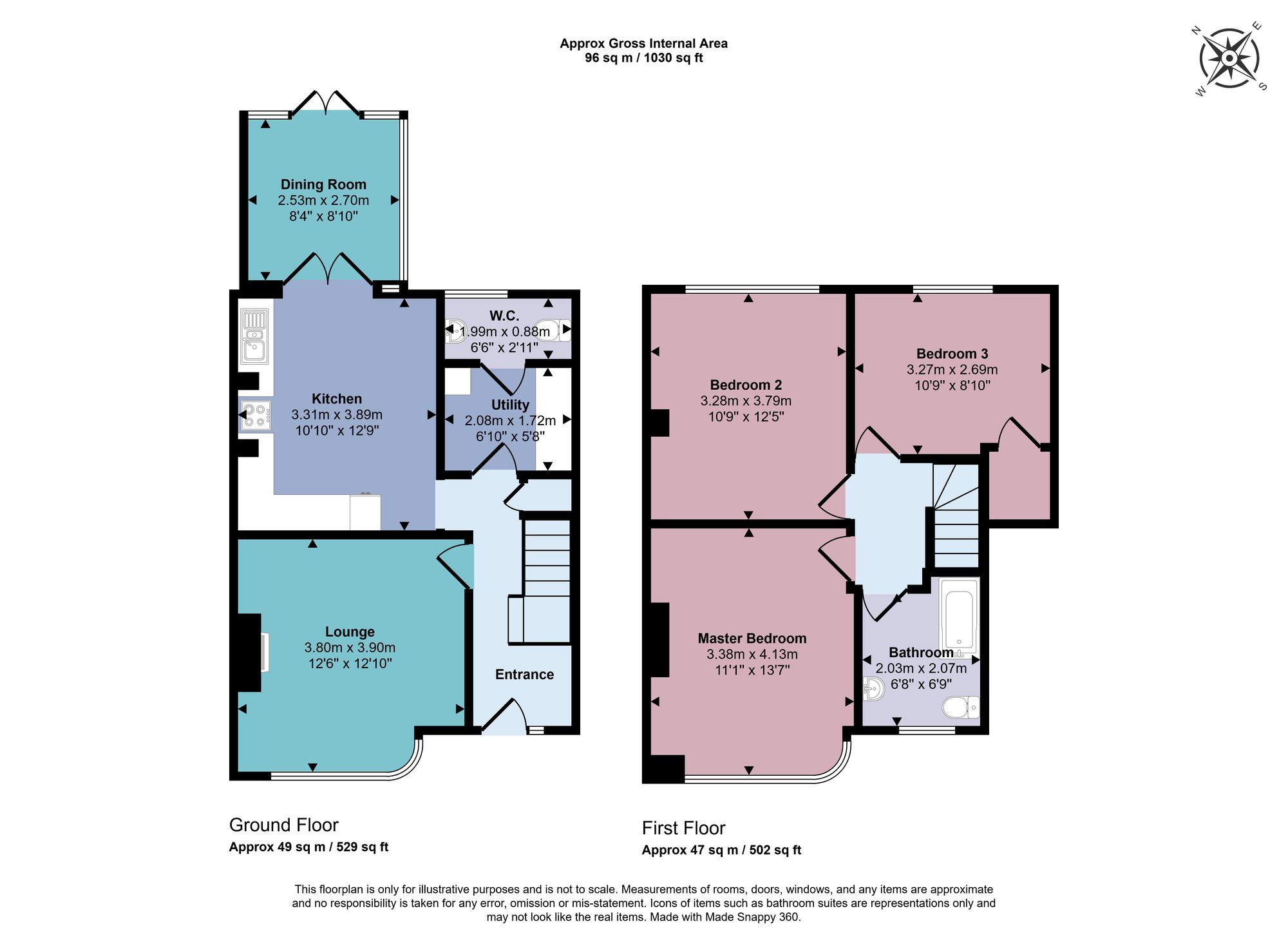 55 Belton Lane, Grantham floorplan