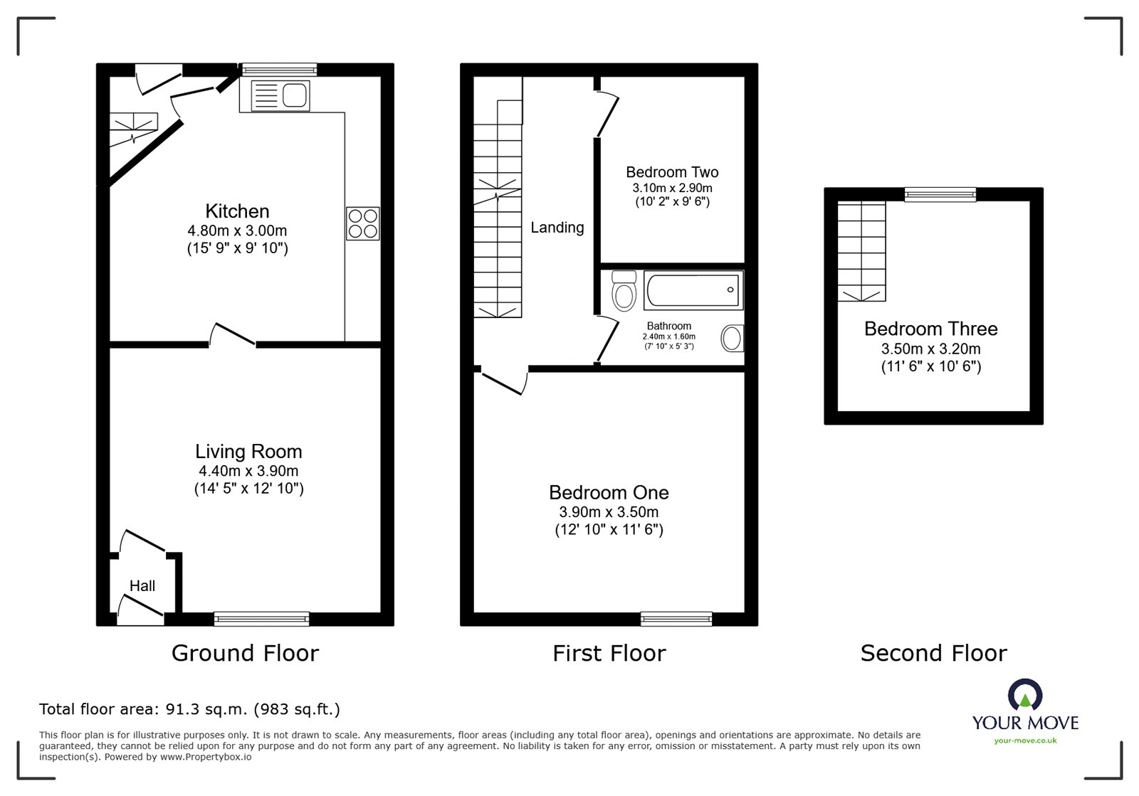 46, Queen Street, Oldham floorplan