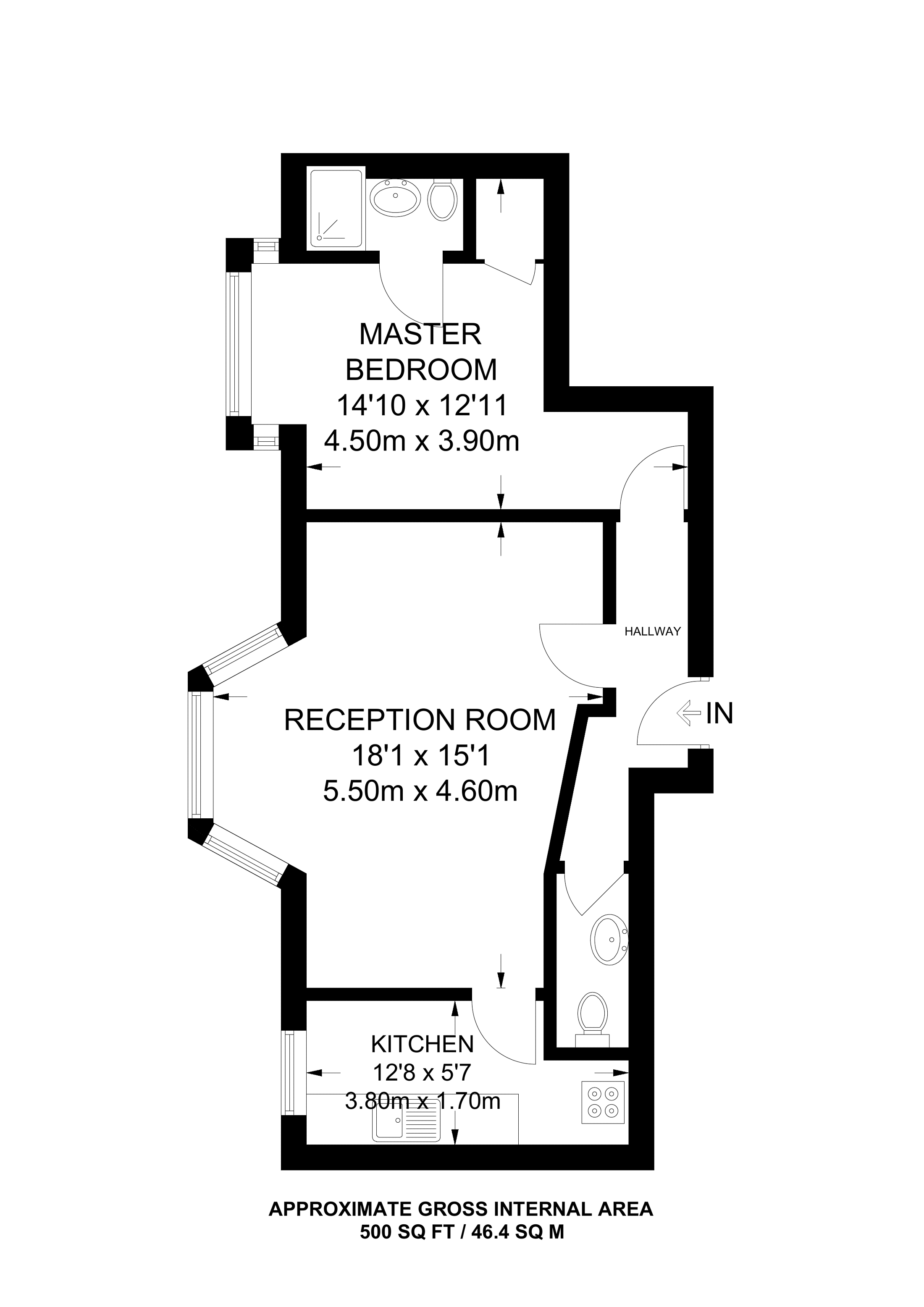 1 Bedrooms Flat to rent in Nicoll Road, Harlesden NW10