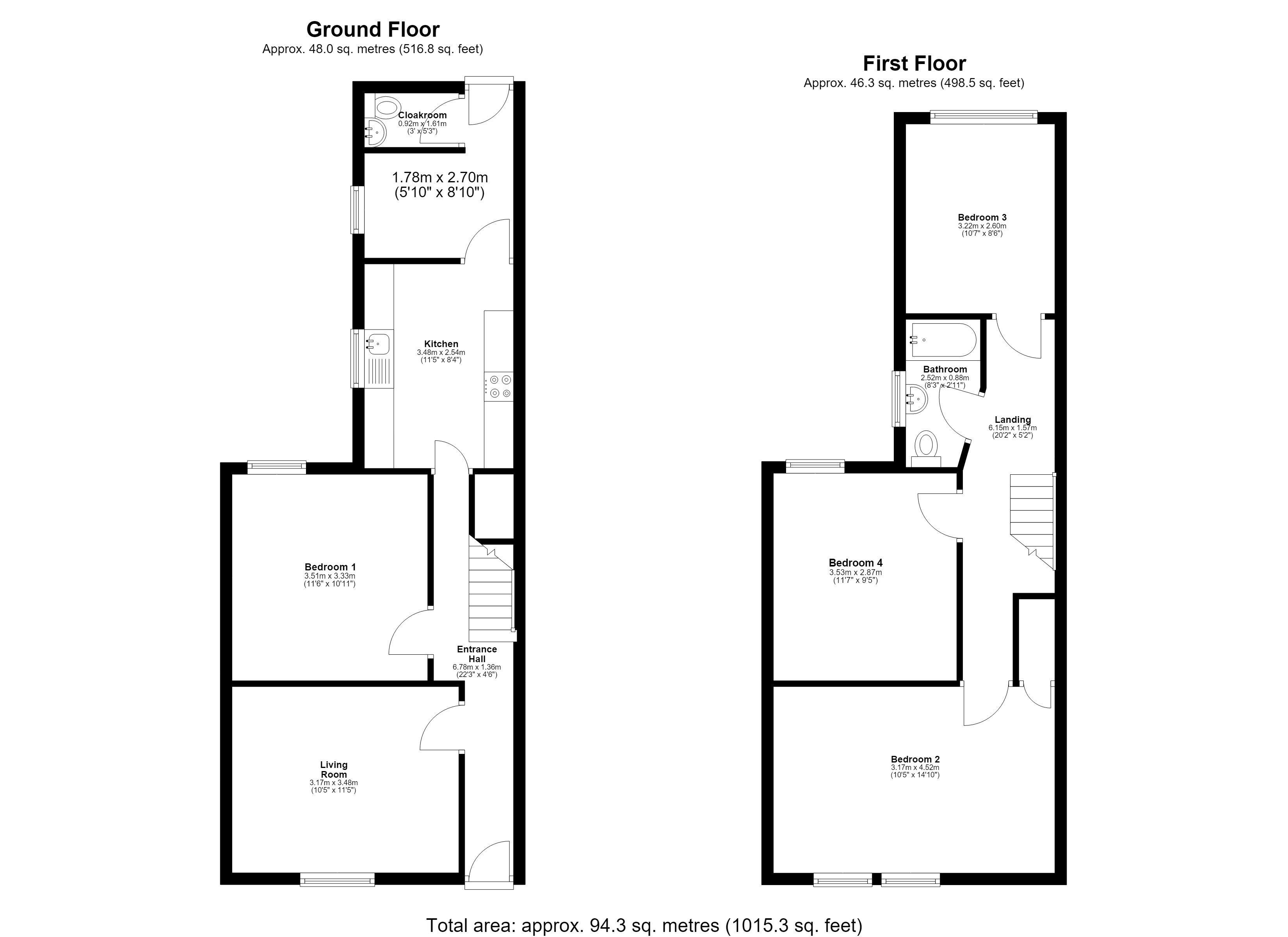 29, Turner Street, Northamptonshire floorplan