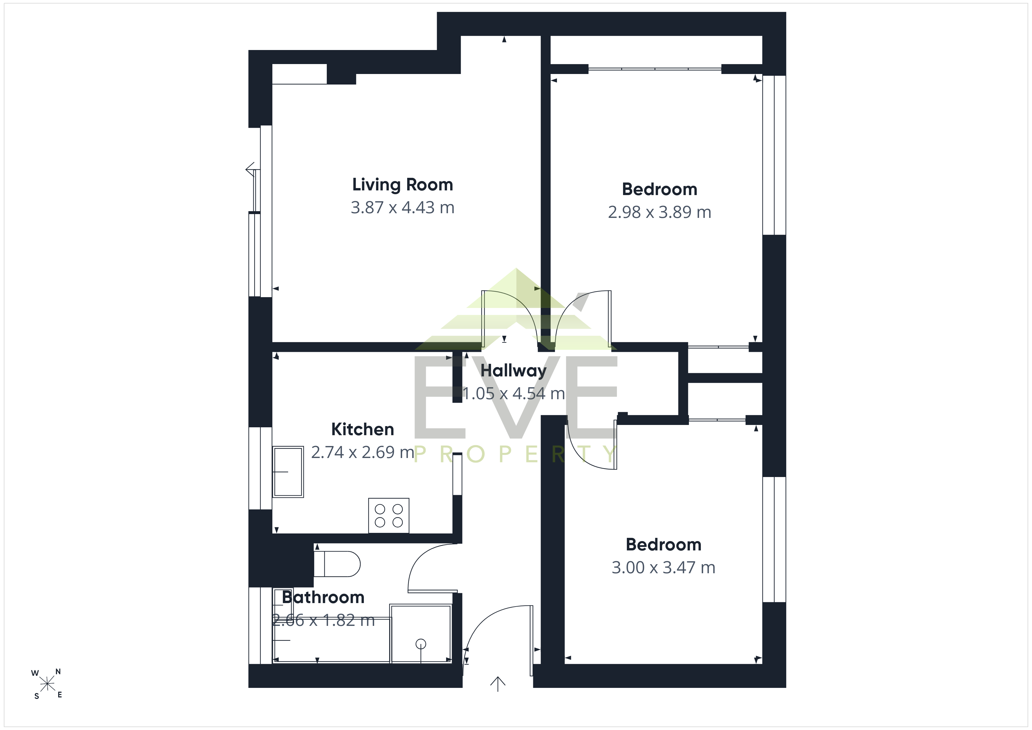 Flat 14, 22, Valeview Terrace, West Dunbartonshire floorplan