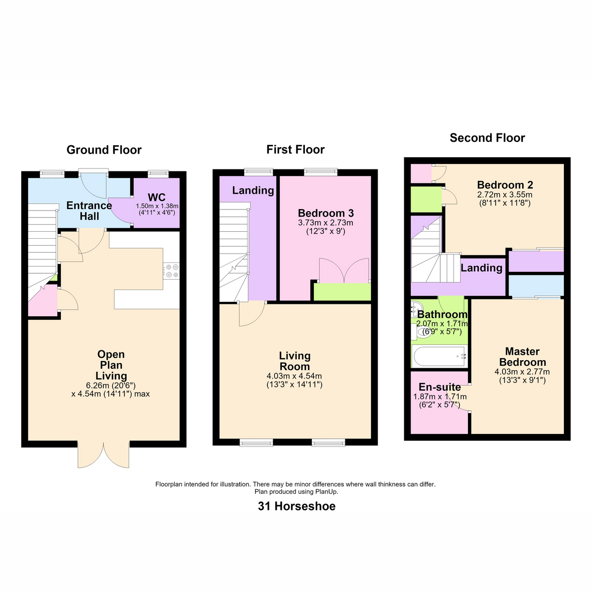 31, Horseshoe Crescent, Birmingham floorplan