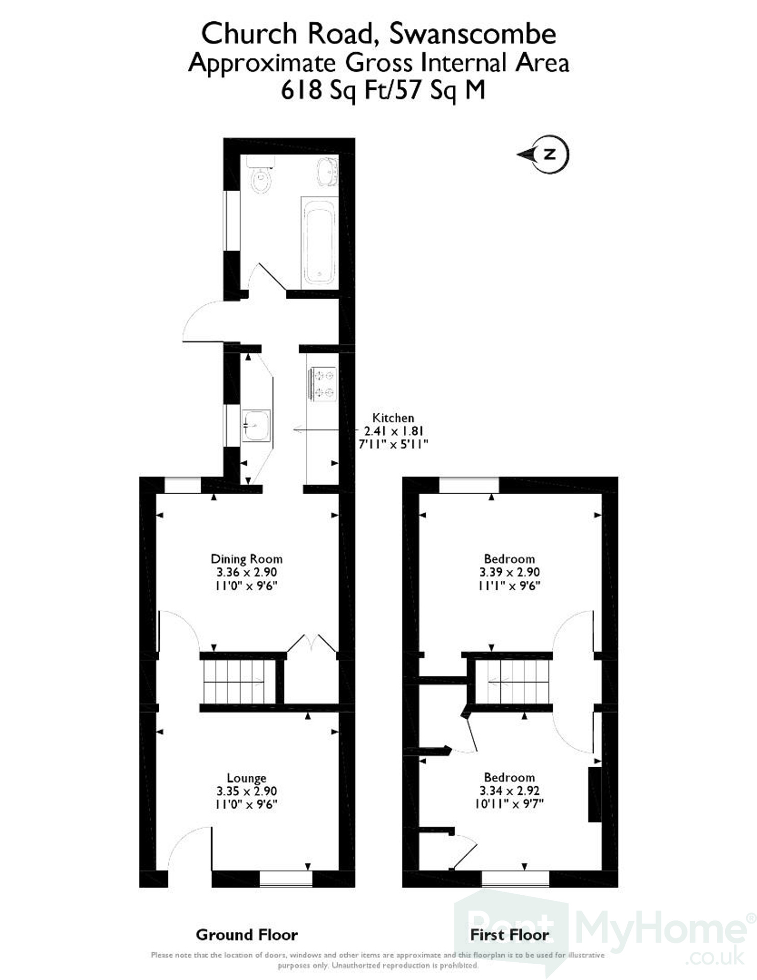 87 Church Road, Swanscombe floorplan
