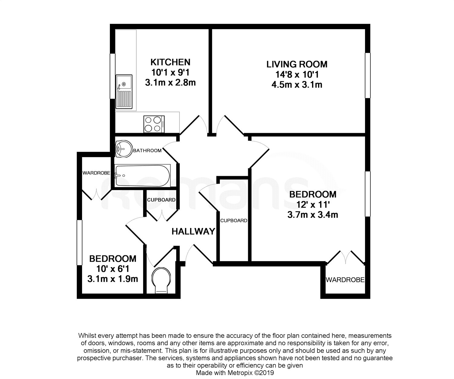 2 Bedrooms Maisonette for sale in Roman Way, Farnham, Surrey GU9