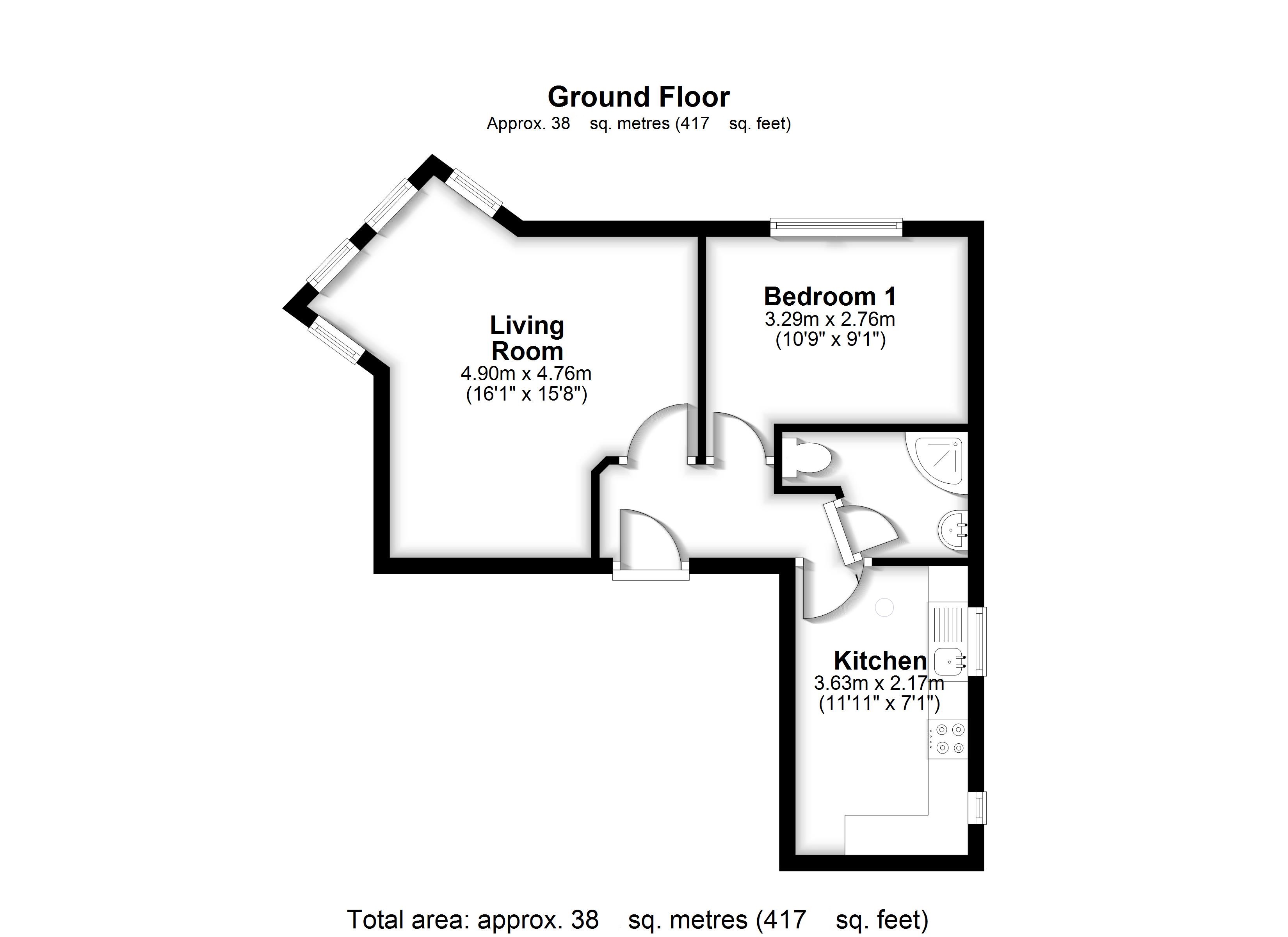 6D,, Manor Road, Hertfordshire floorplan