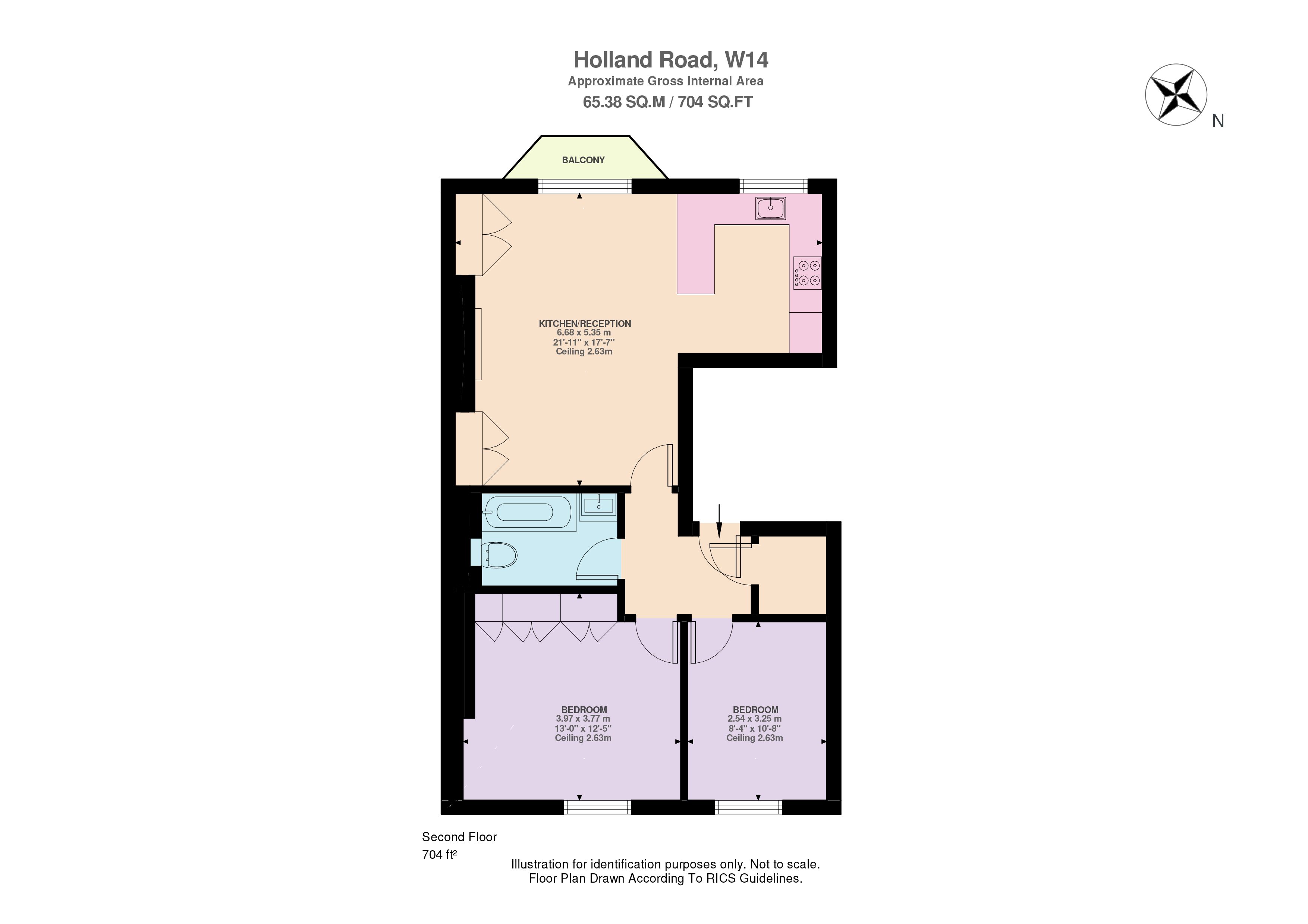 184, Holland Road, London floorplan