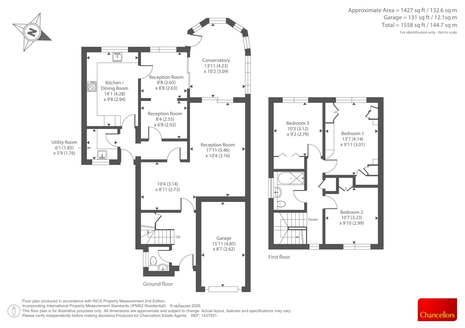 5, Conifer Close, Oxford floorplan