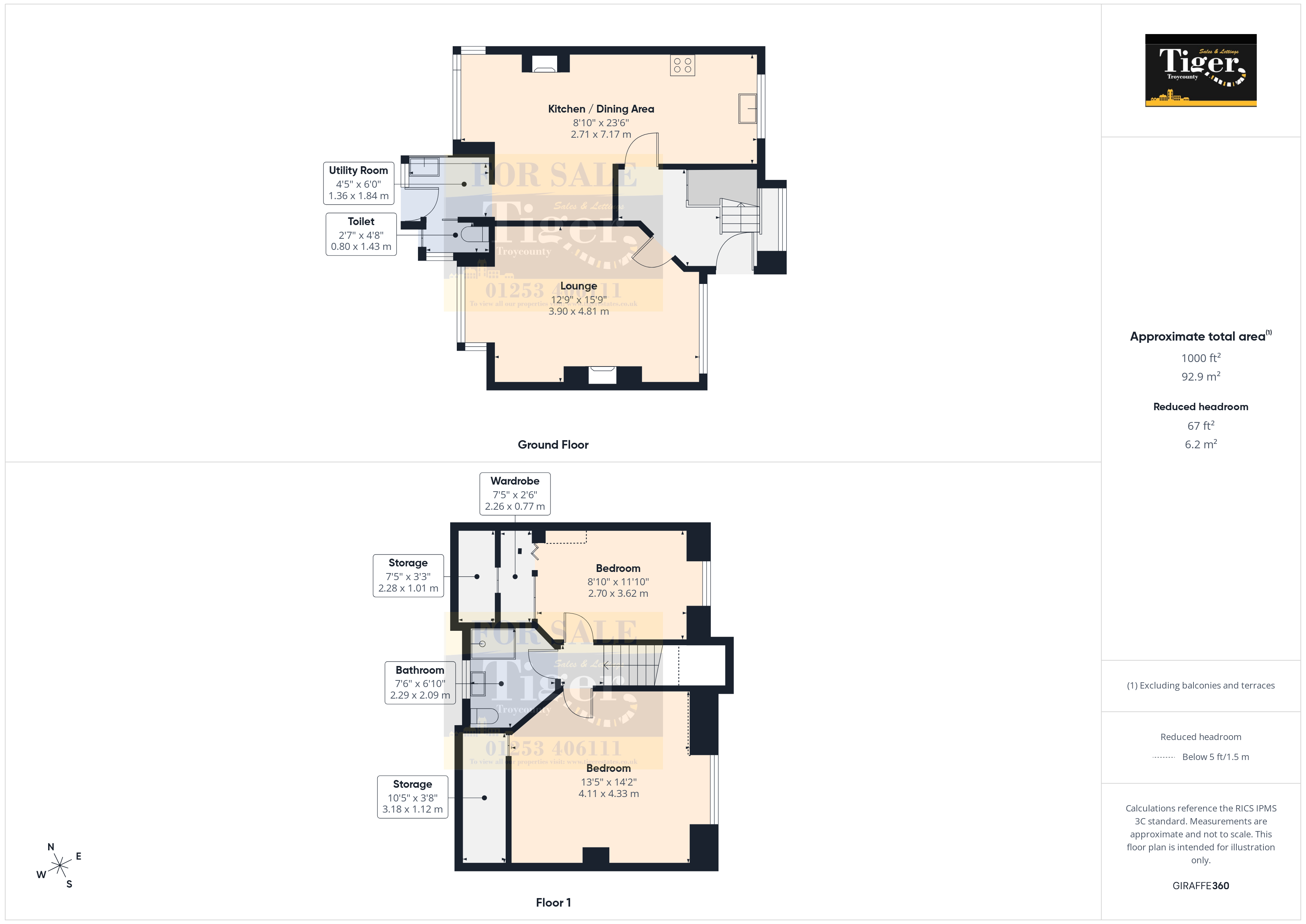 154, Normoss Road, Blackpool floorplan
