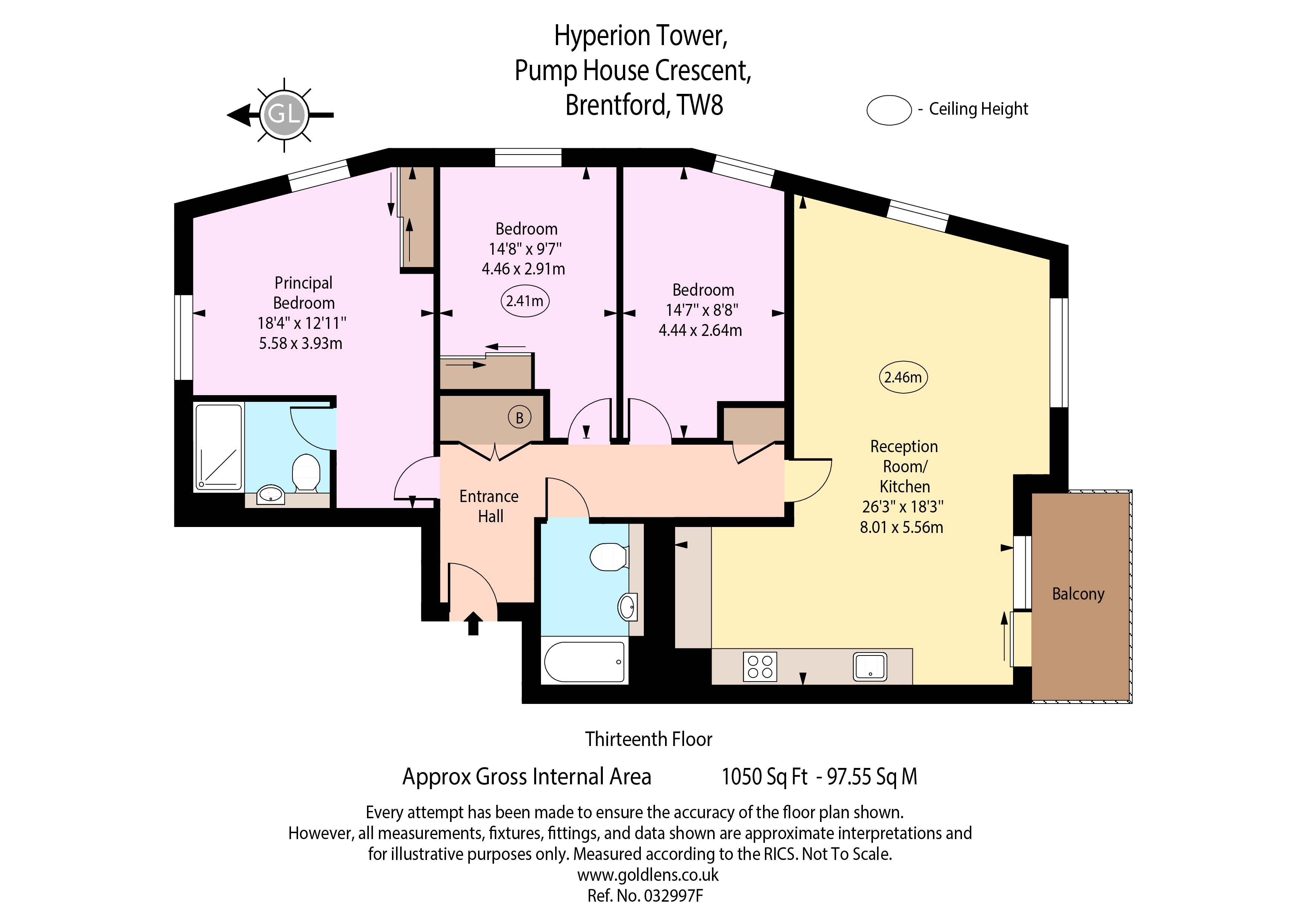 Pump House Crescent, Brentford floorplan