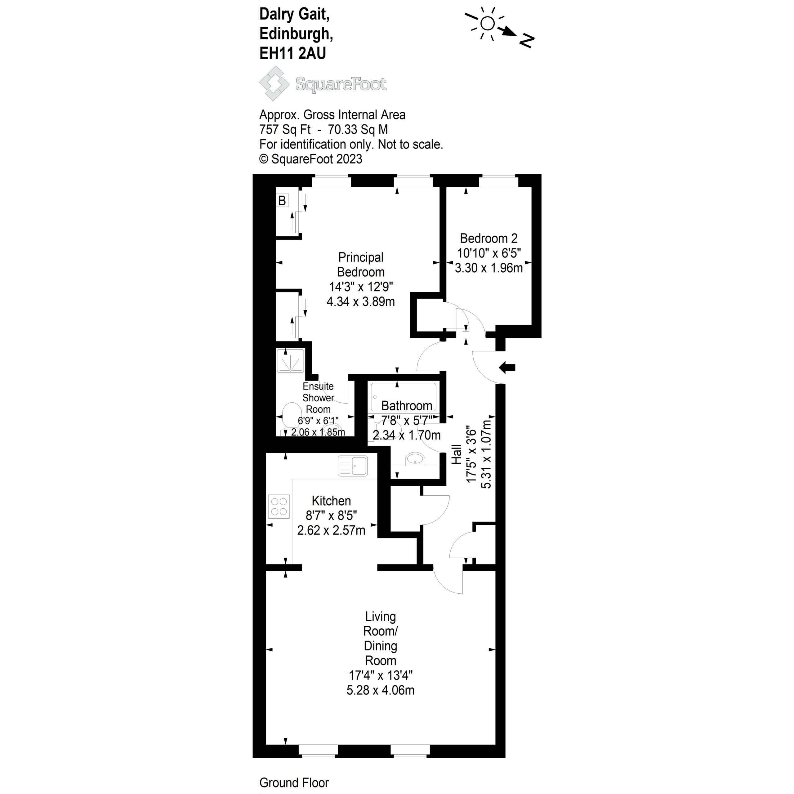 3/2 Dalry Gait, Dalry EH11, 2 bedroom flat for sale 66355606