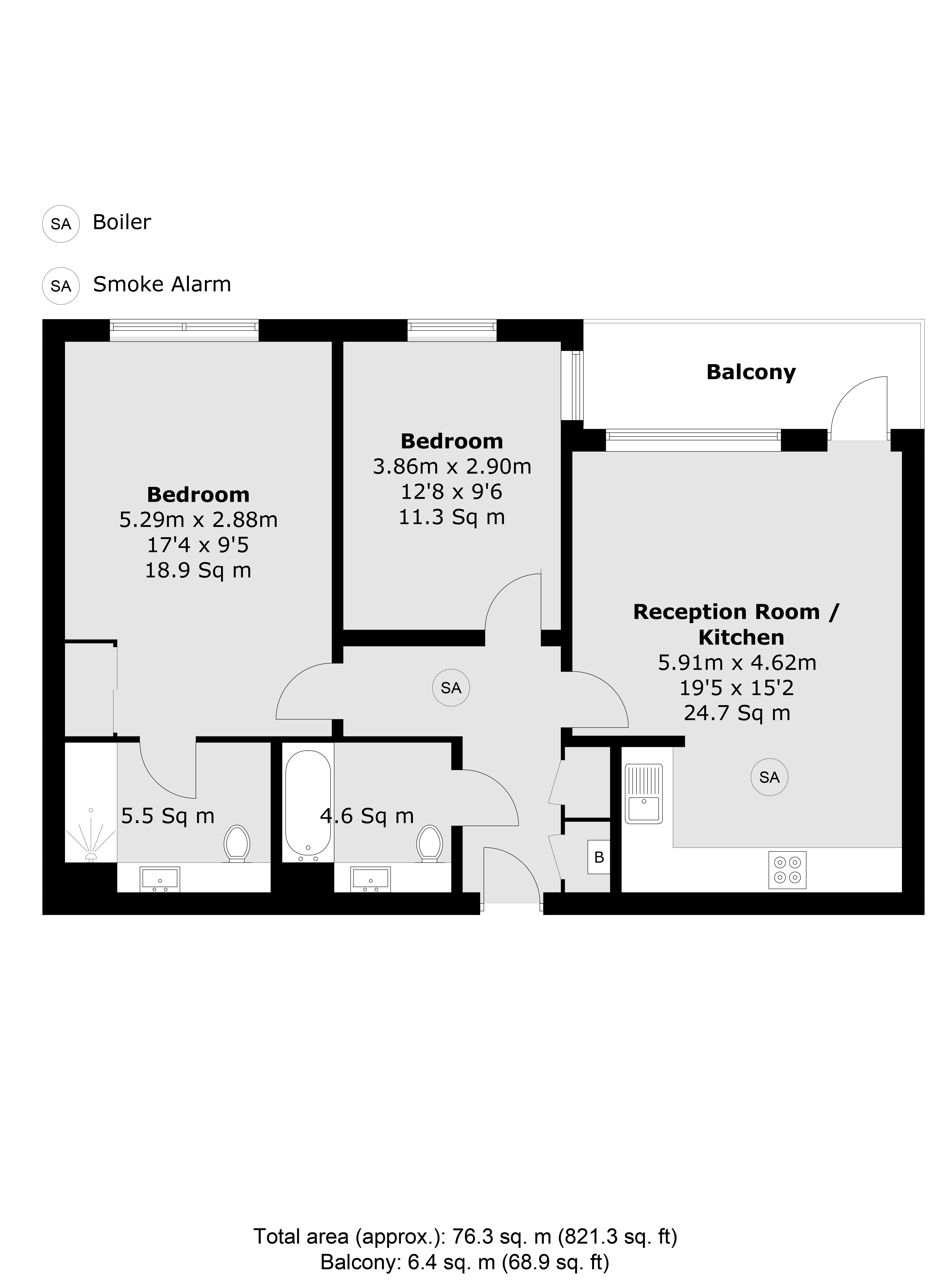 Lakeside Drive, London floorplan