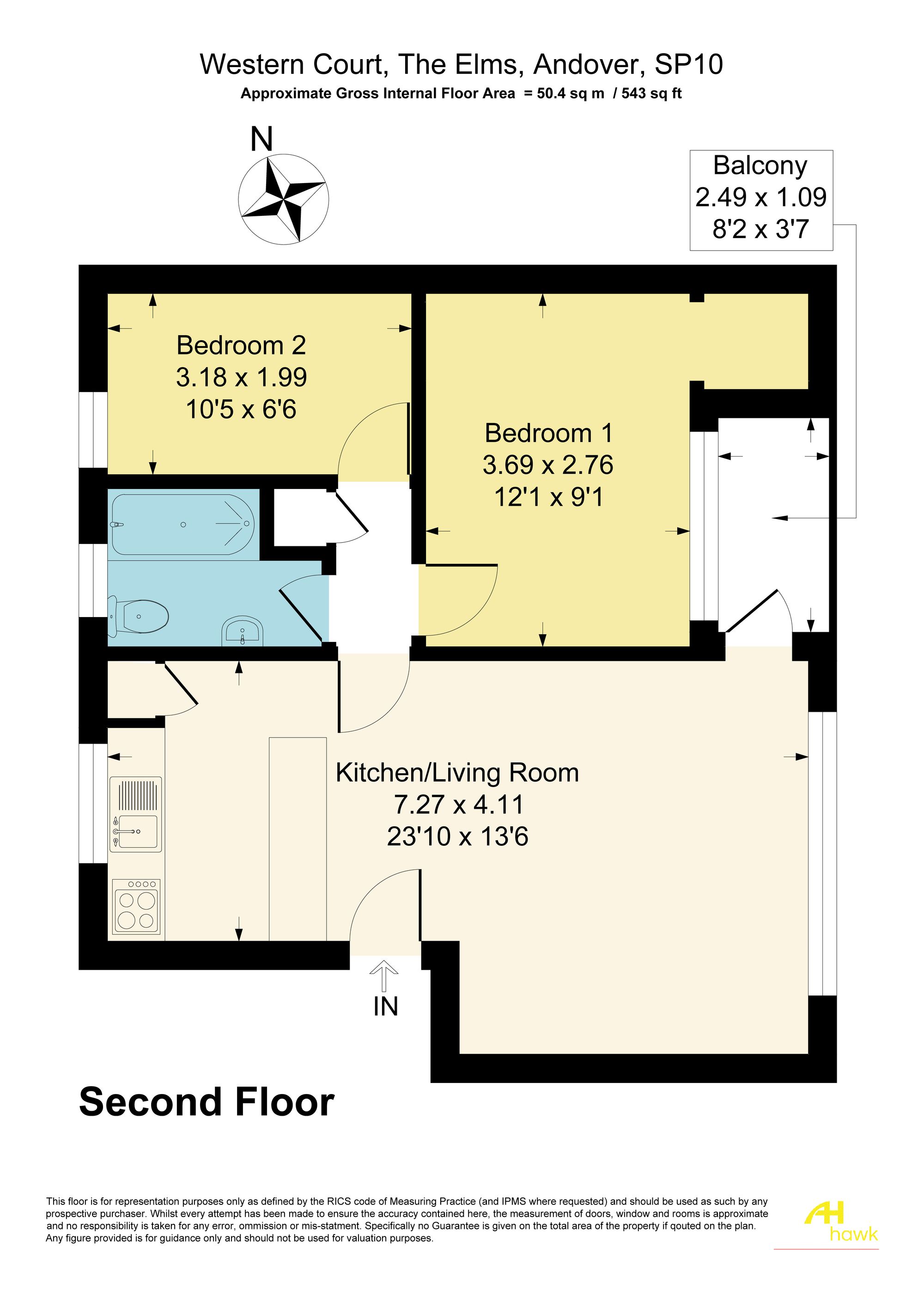 40 Western Court The Elms, Andover floorplan