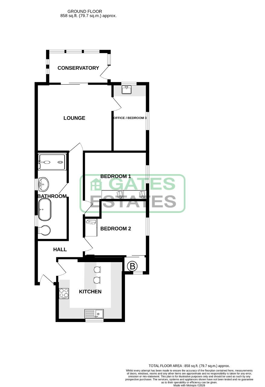 3, Oakwood Avenue, Barnsley floorplan