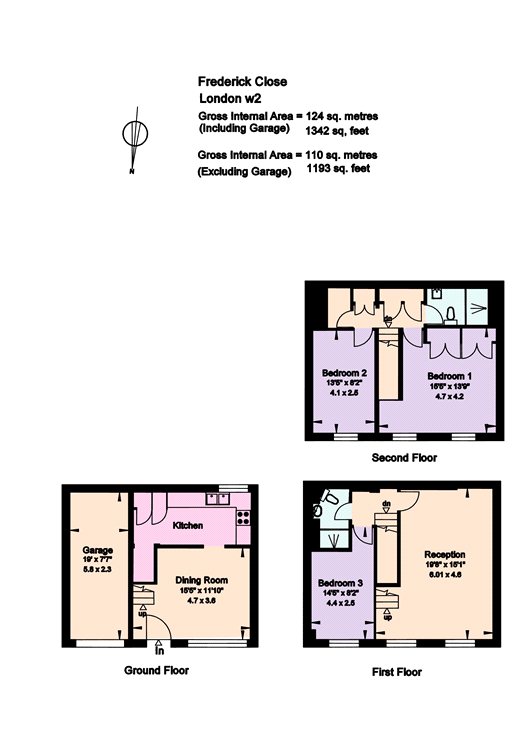 3, Frederick Close, London floorplan