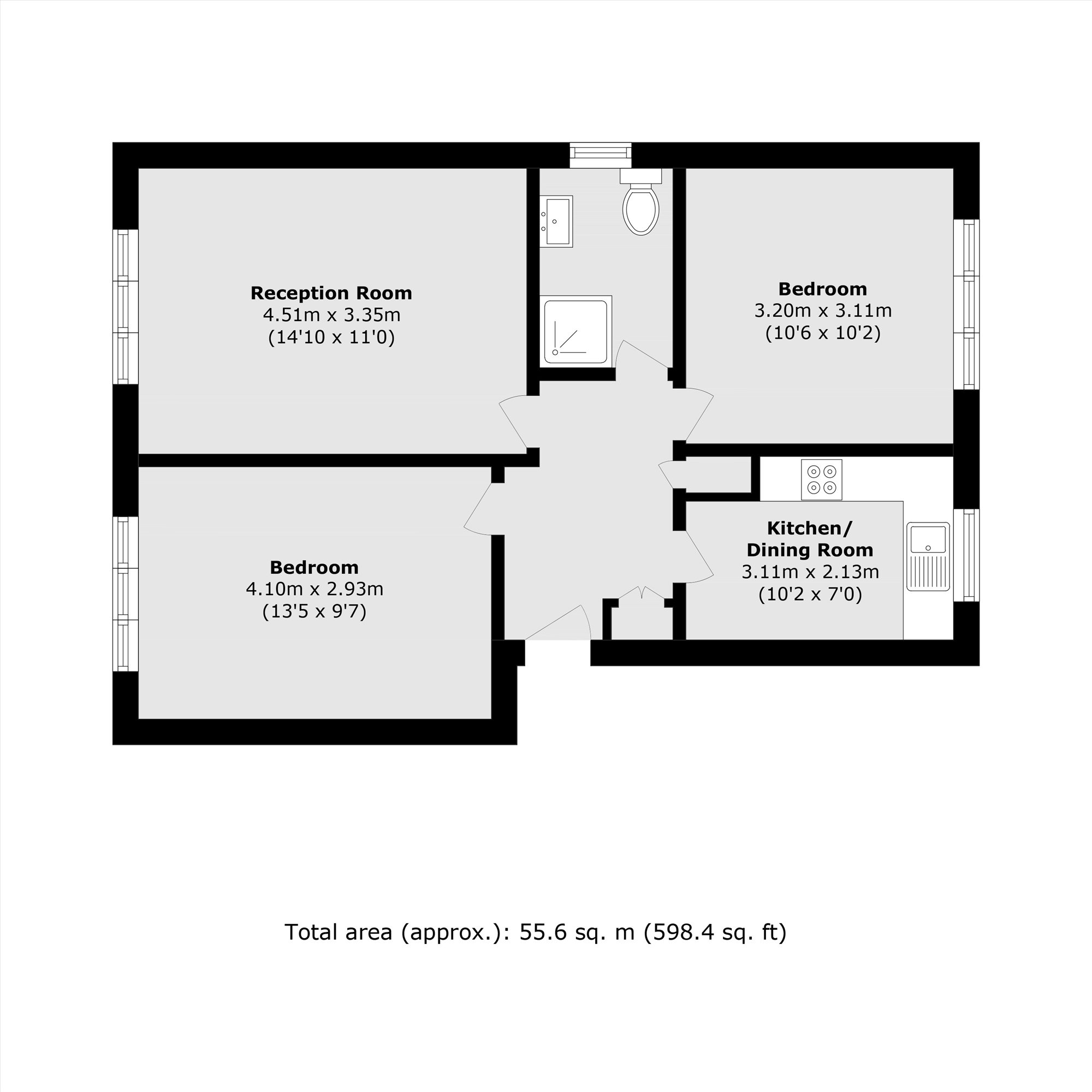 Park Road, London floorplan