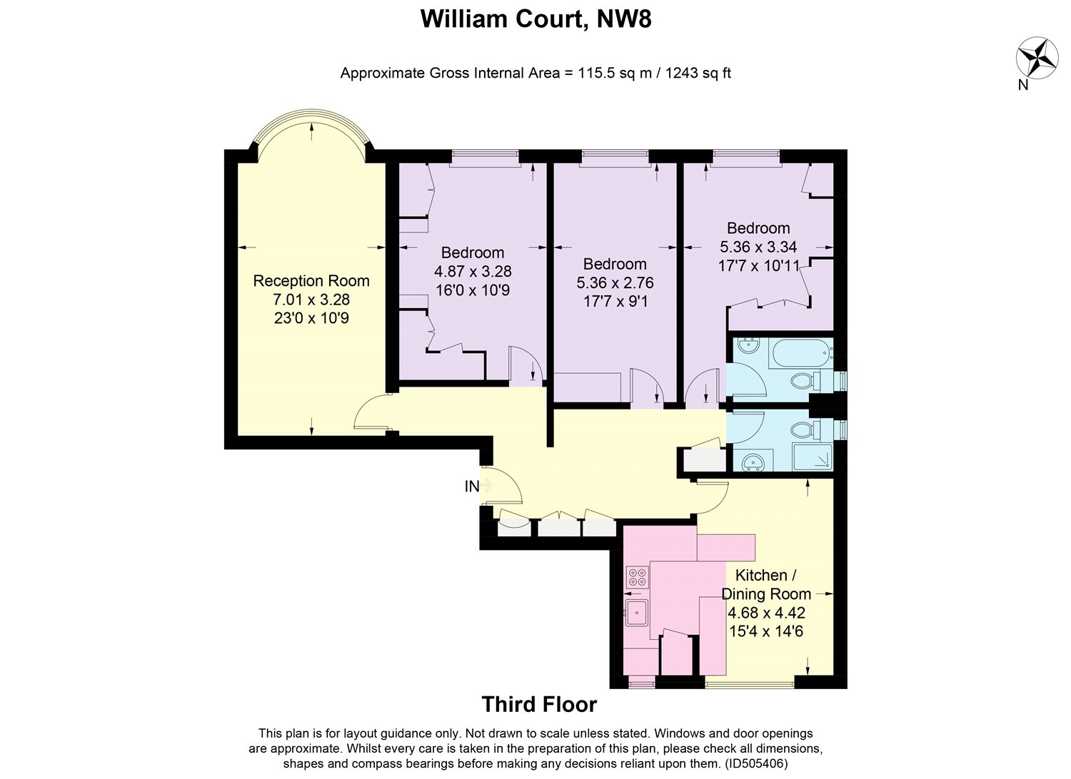 William Court, London floorplan