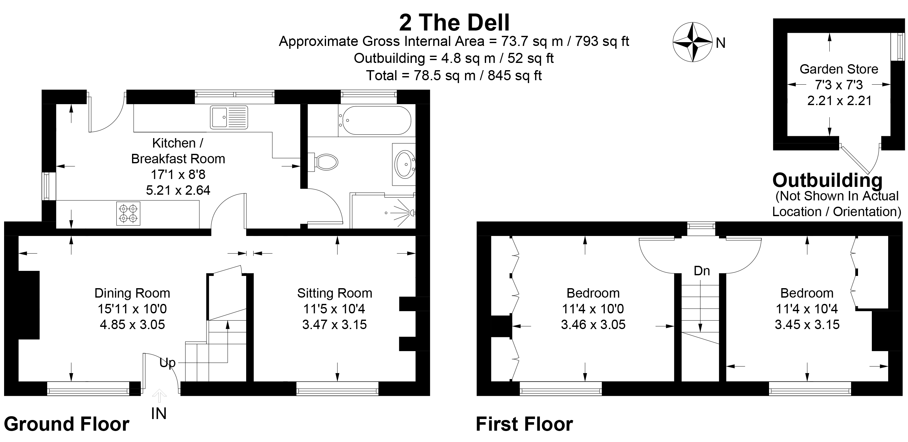 The Dell, Kingsclere, Newbury, Hampshire RG20, 2 bedroom cottage for