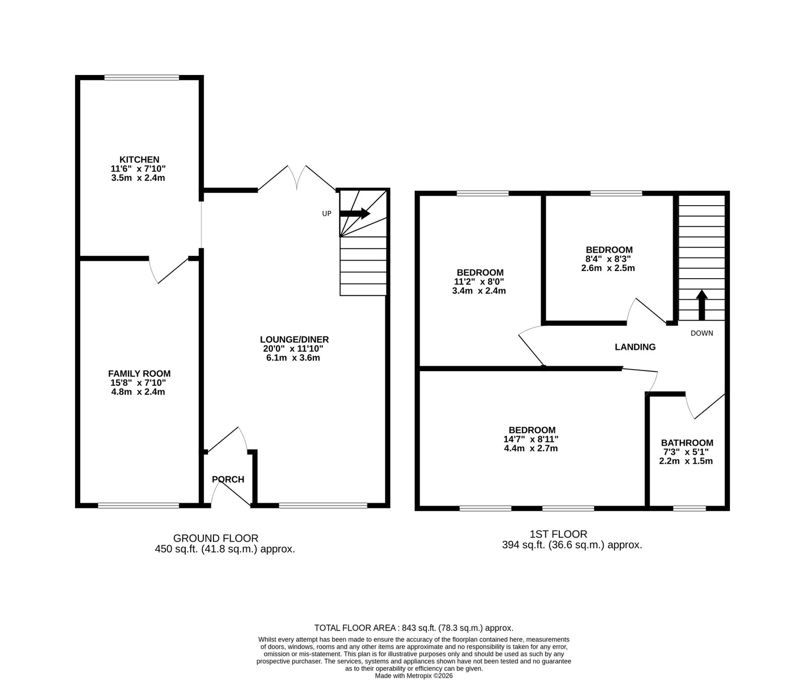 7, Honiton Close, Heywood floorplan