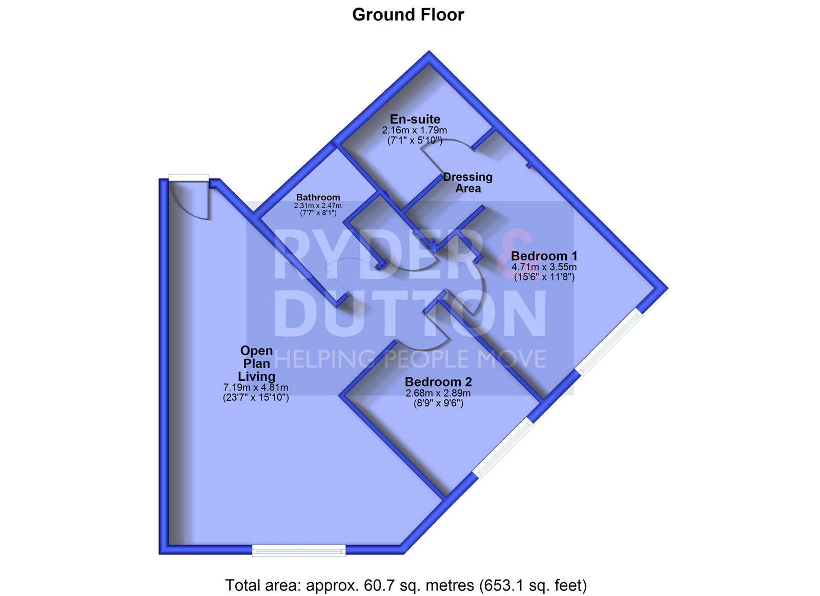 Flat 140, 1, Vesta Street, Manchester floorplan