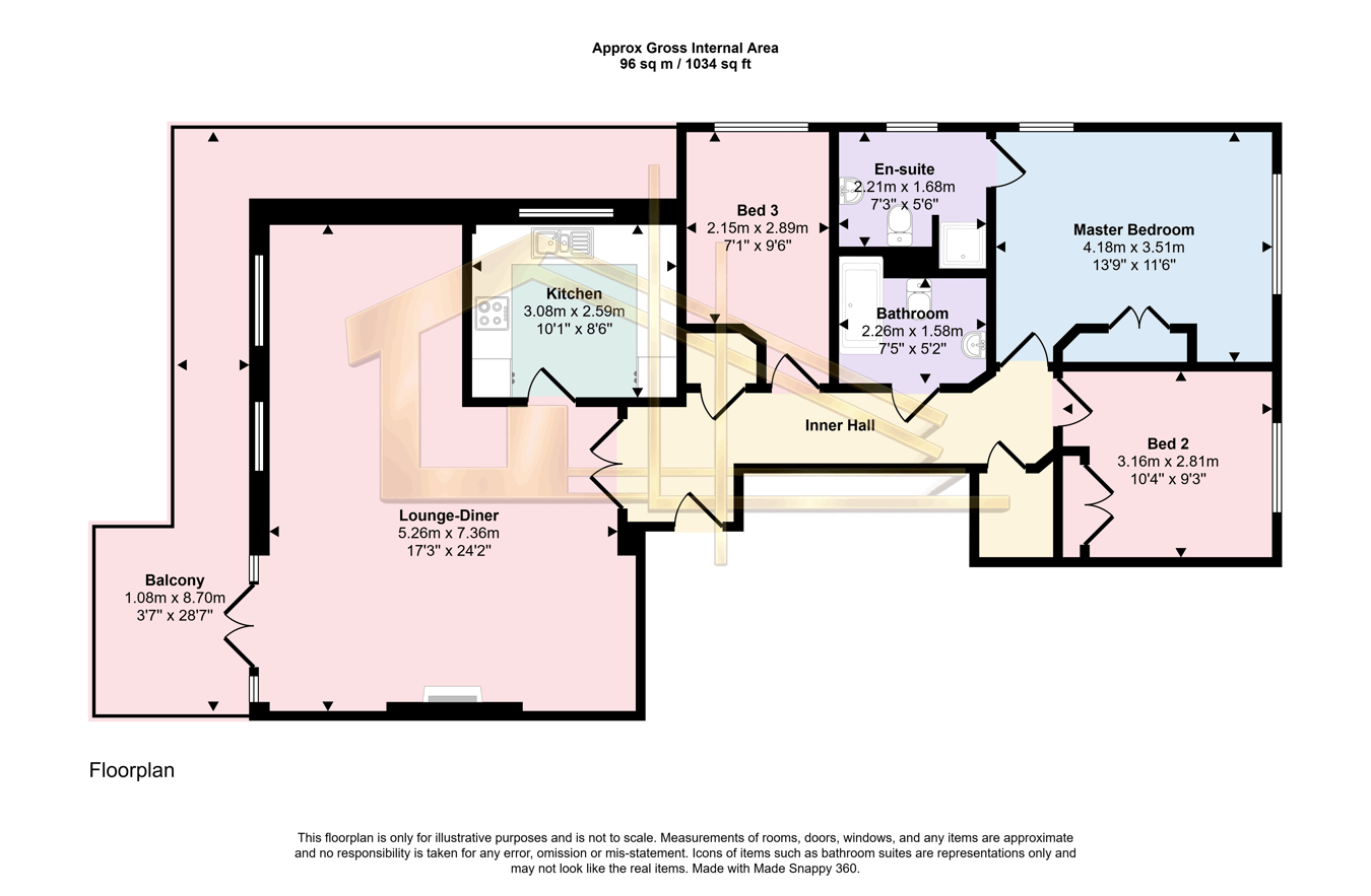 Trafalgar House, 22 Bedford Avenue, Bexhill-on-Sea floorplan