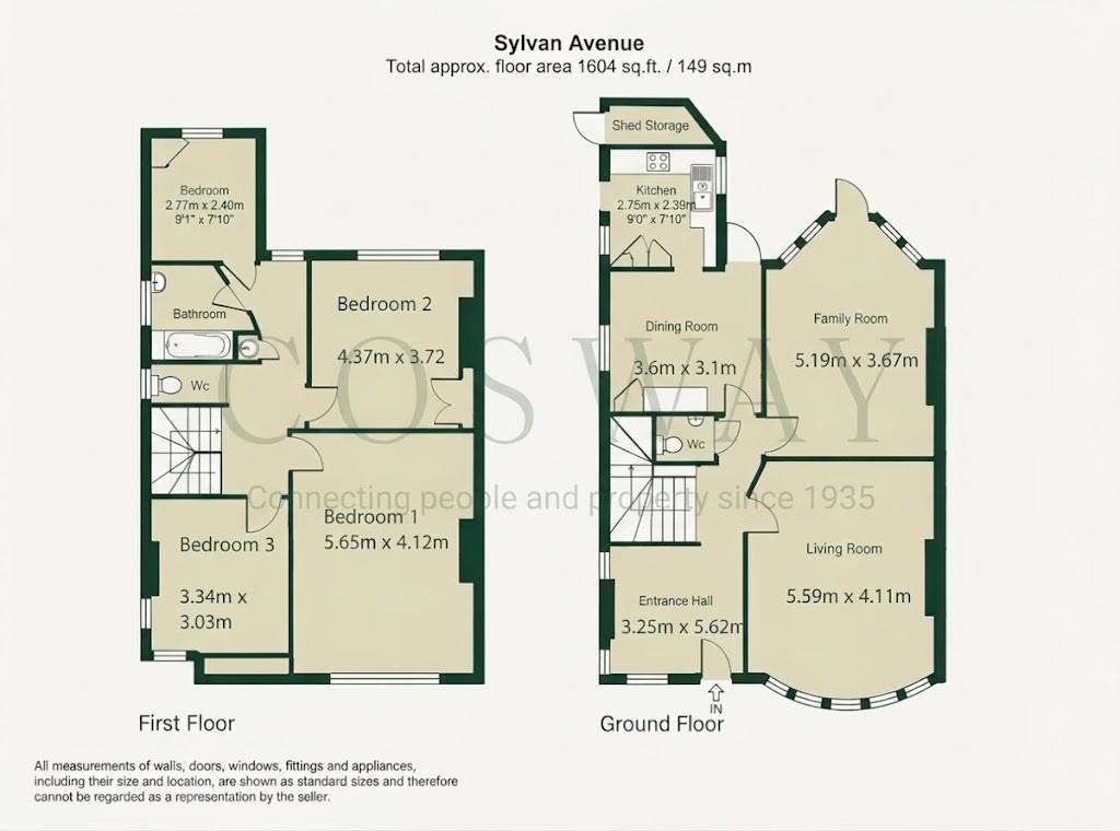 Sylvan Avenue, Mill Hill, NW7, London floorplan