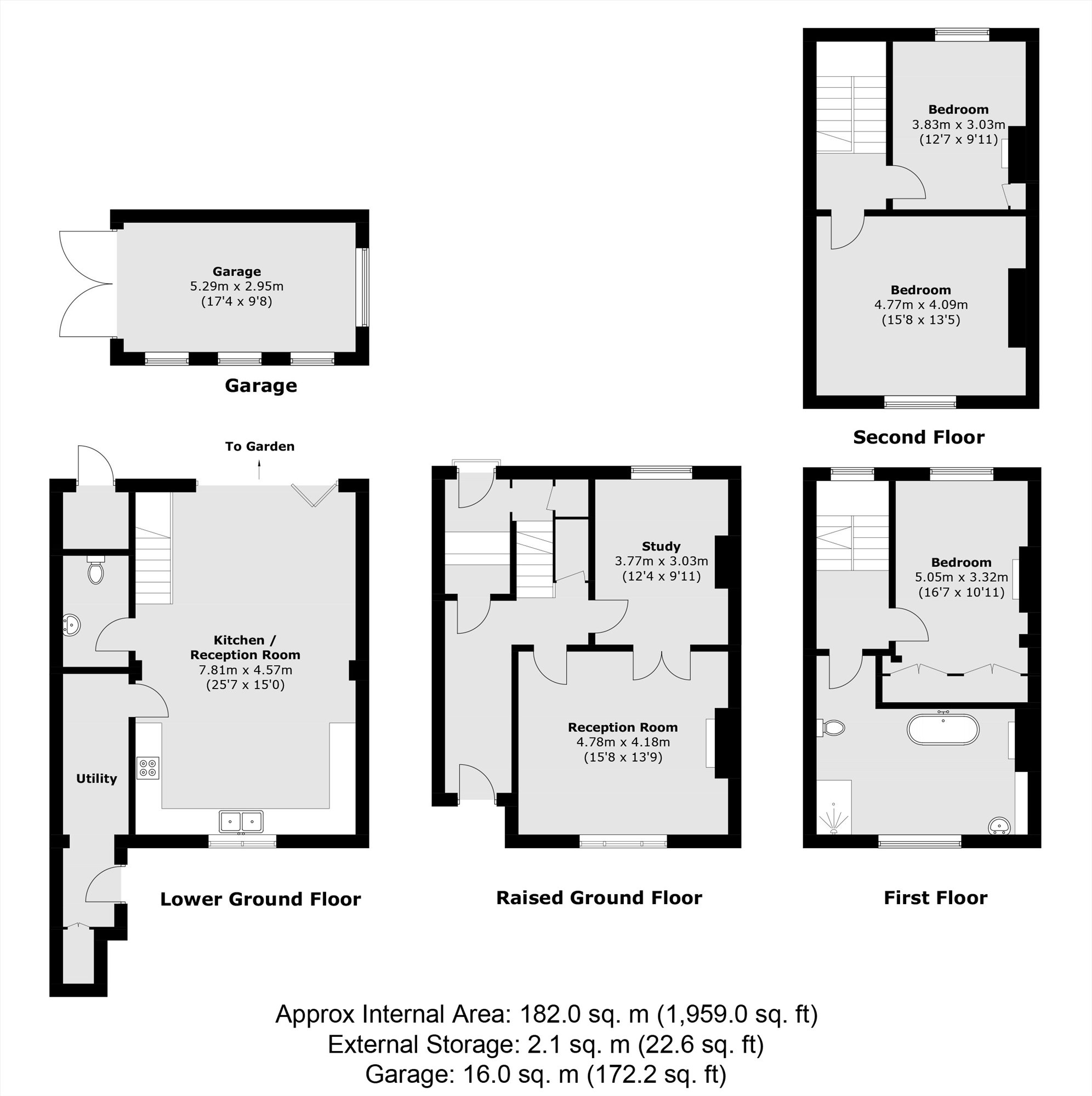 123, Bedford Road, London floorplan