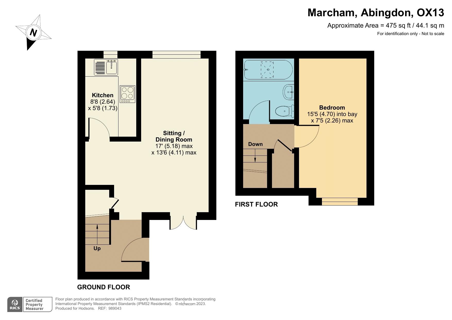 Sweet Briar, Marcham, Abingdon OX13, 1 bedroom end terrace house for