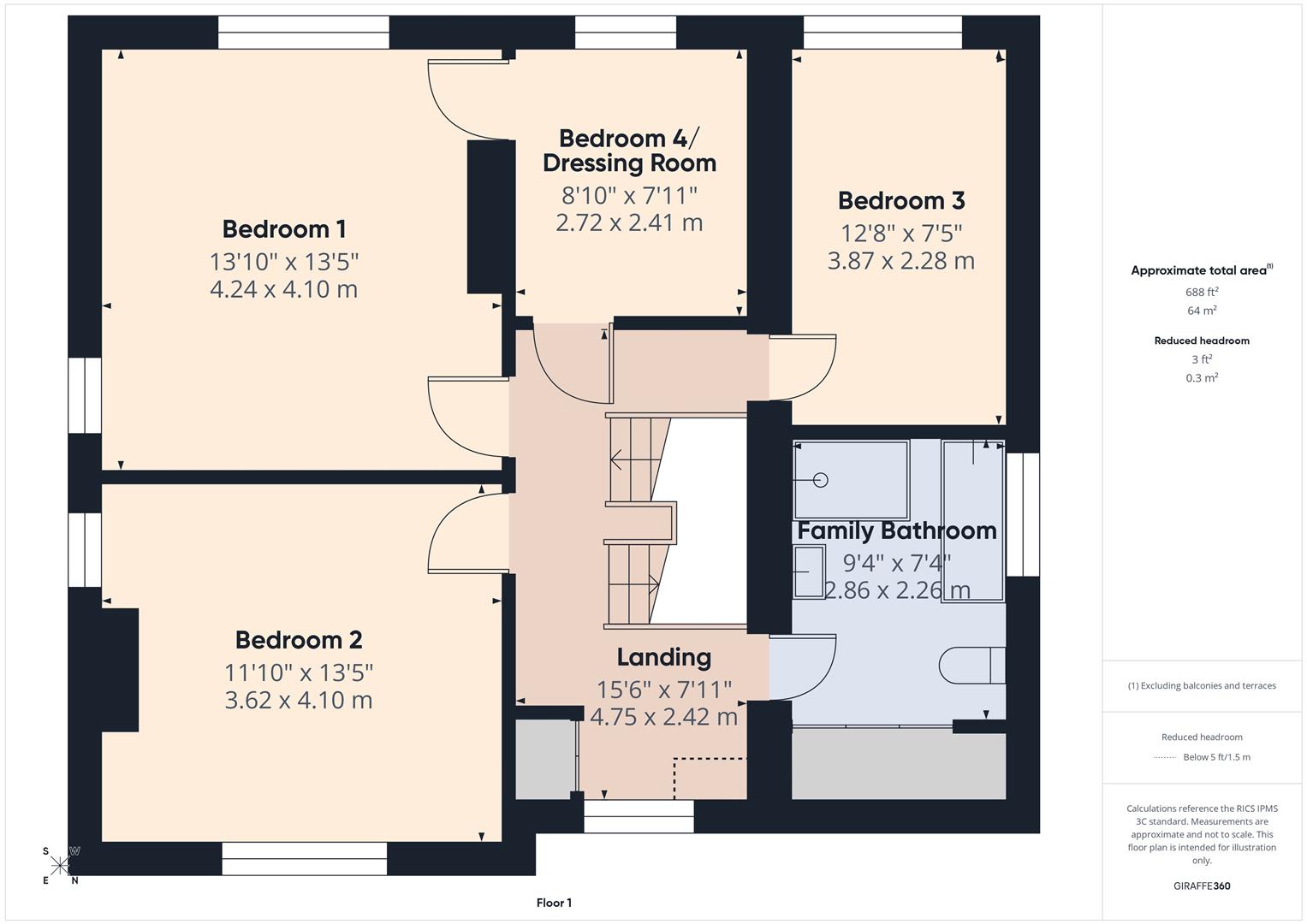 37, Casterton Road, Stamford floorplan