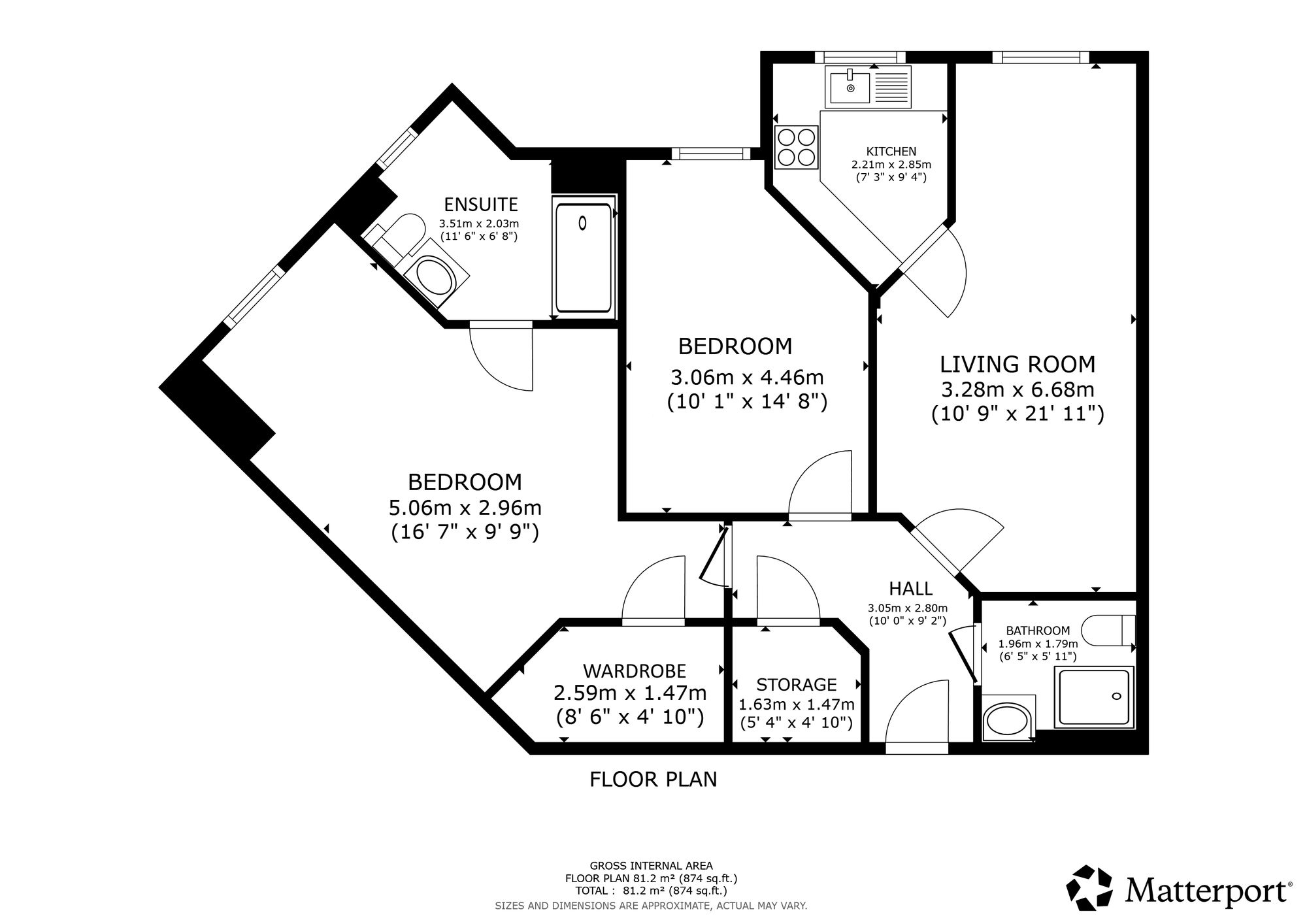 Flat 9, Riverwood, Glasgow floorplan
