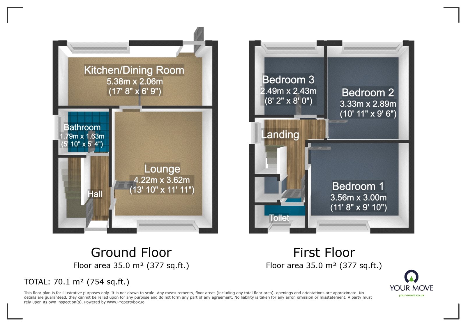 10, Pitfield Row, West Midlands floorplan