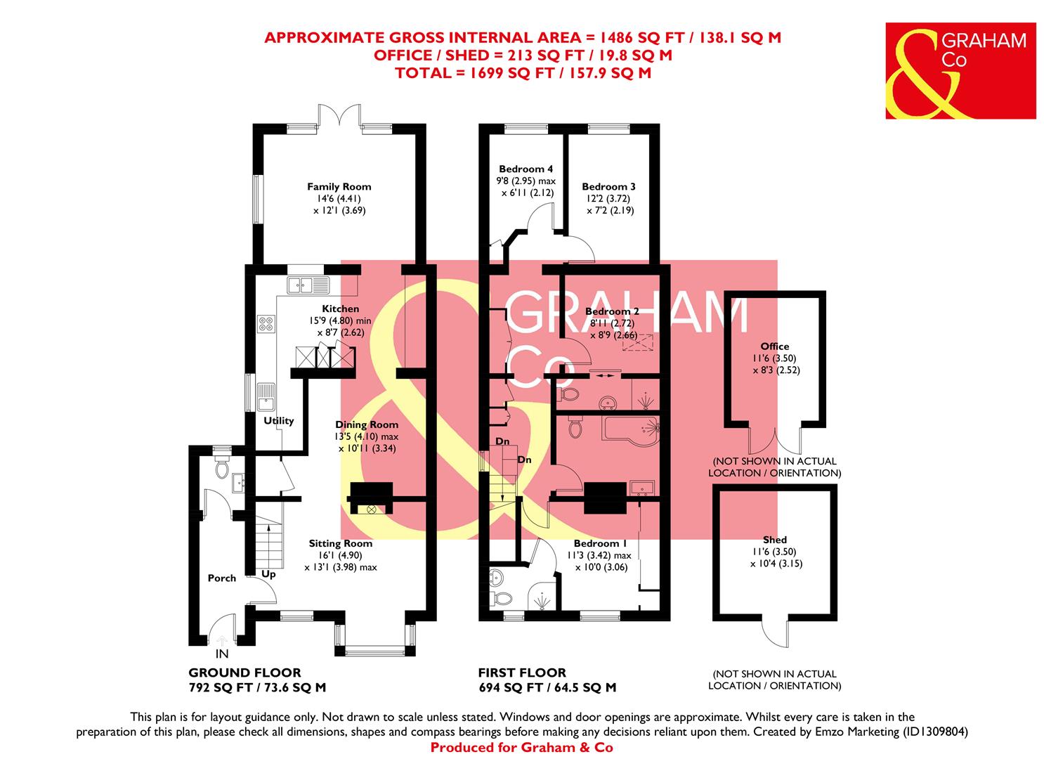 8, Hillside Villas, Andover floorplan