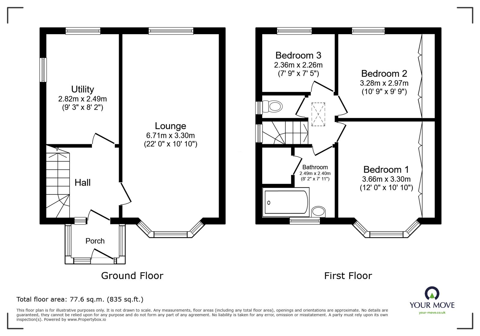 361, Ringley Road West, Manchester floorplan