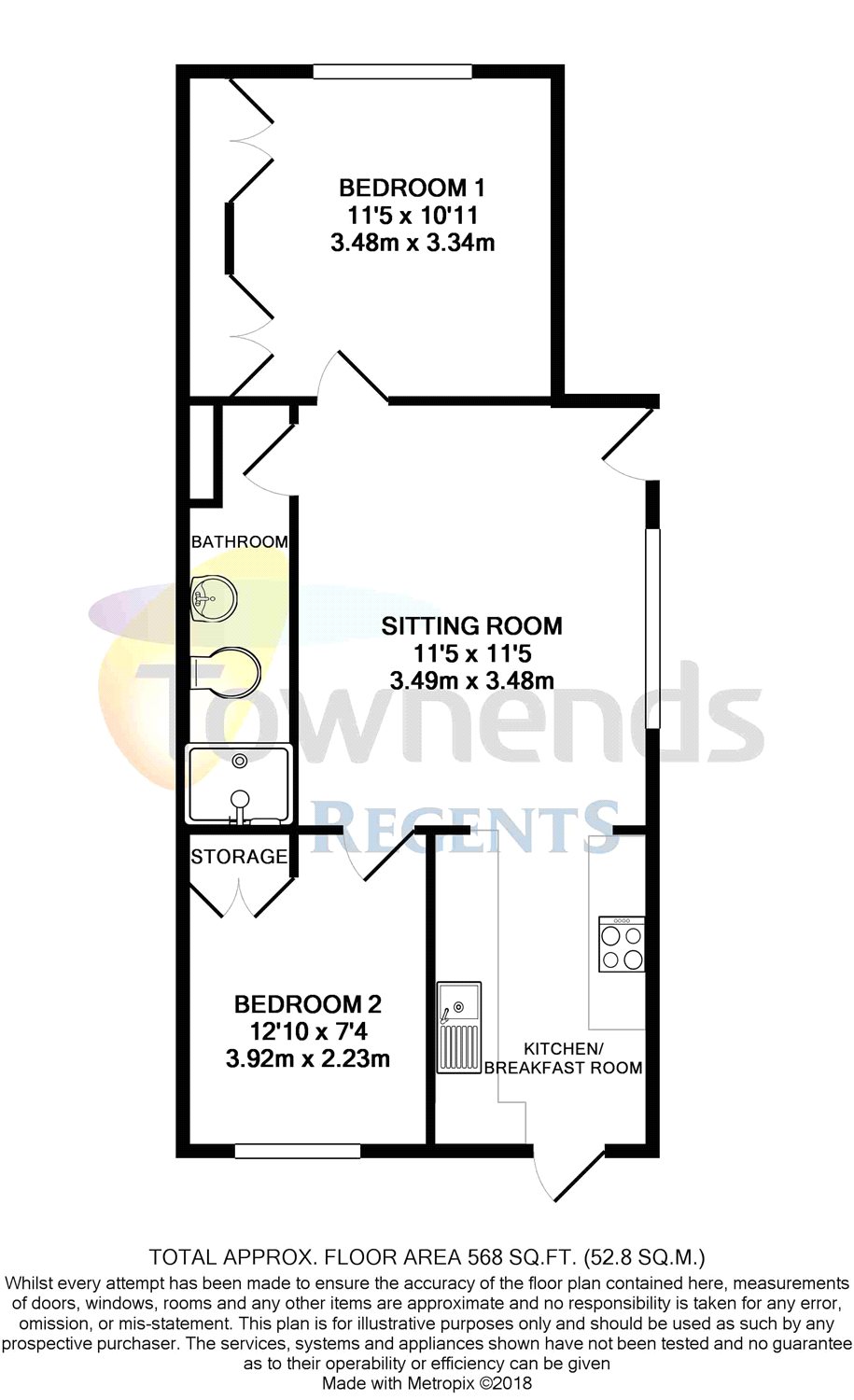 2 Bedrooms Maisonette to rent in Littleton Road, Ashford, Middlesex TW15