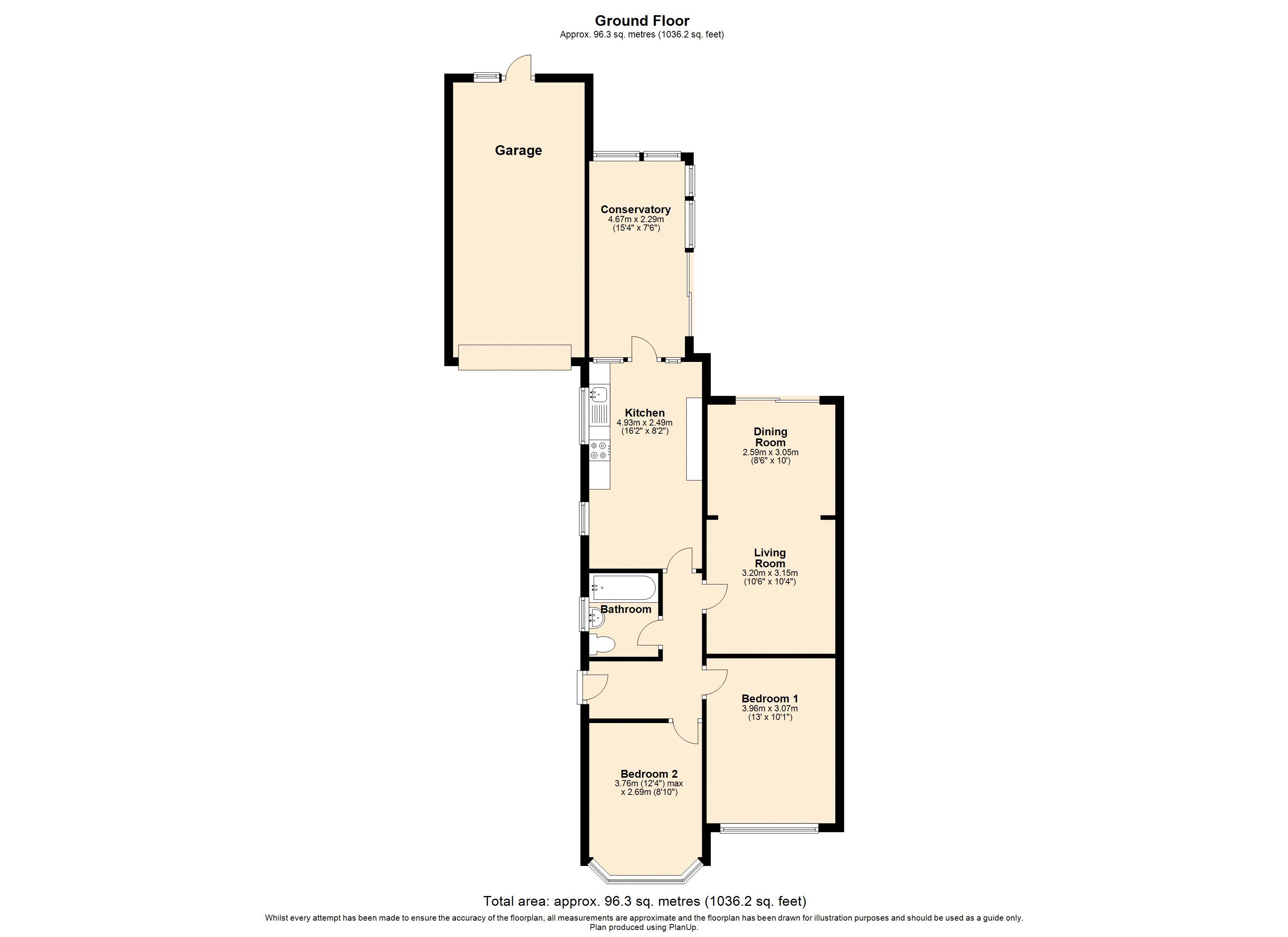 2 Bedrooms Semi-detached bungalow for sale in Hillview Lane, Great Billington, Bedfordshire LU7