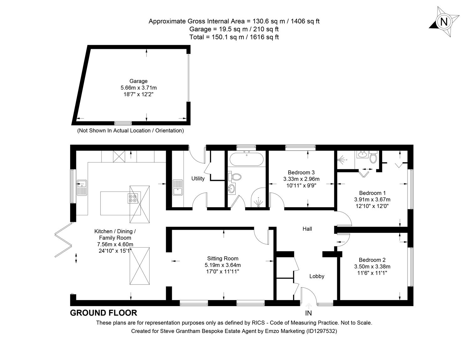 14, Drift Road, Clanfield floorplan