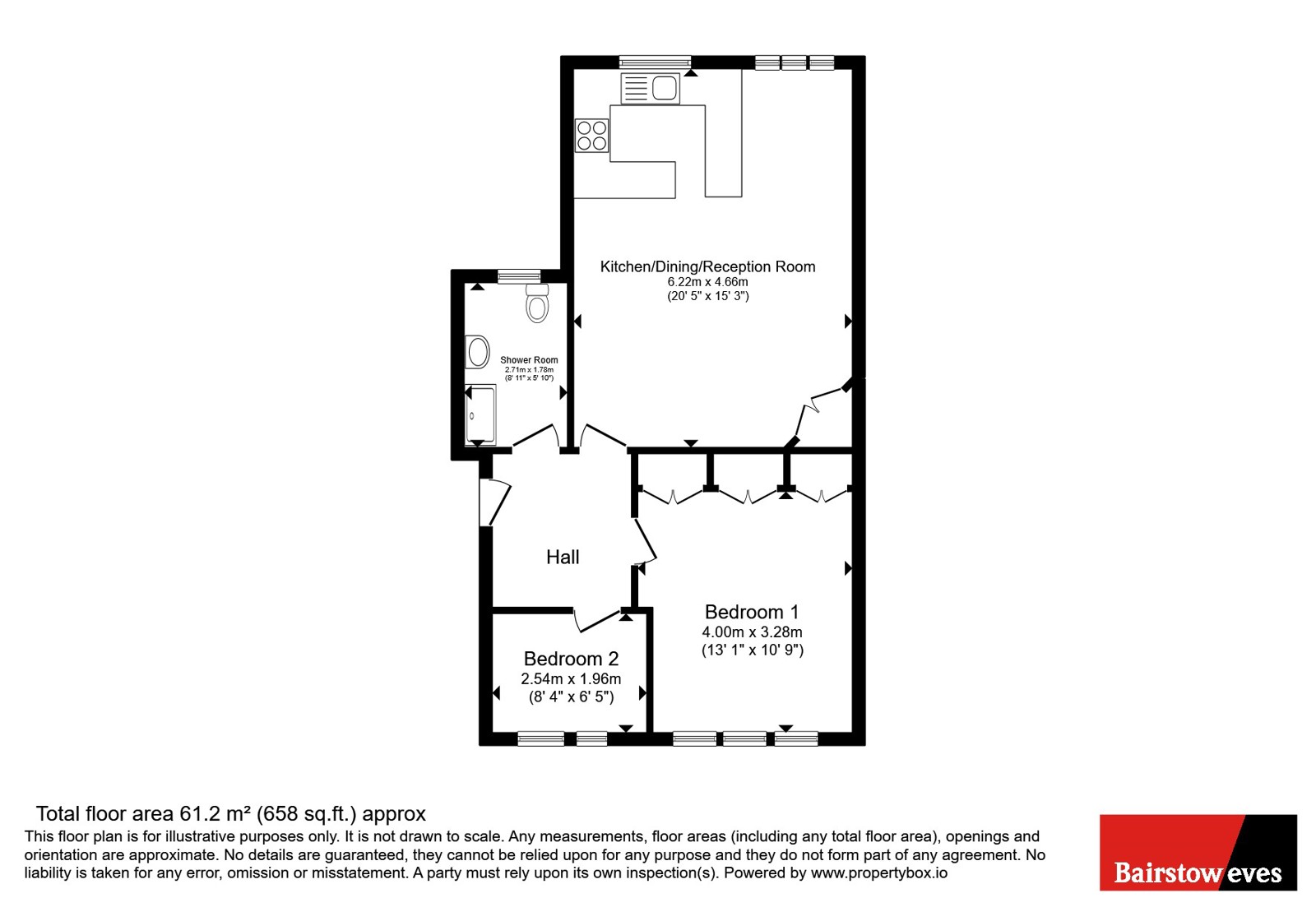 Flat 9, Harley Court,, Blake Hall Road, London floorplan