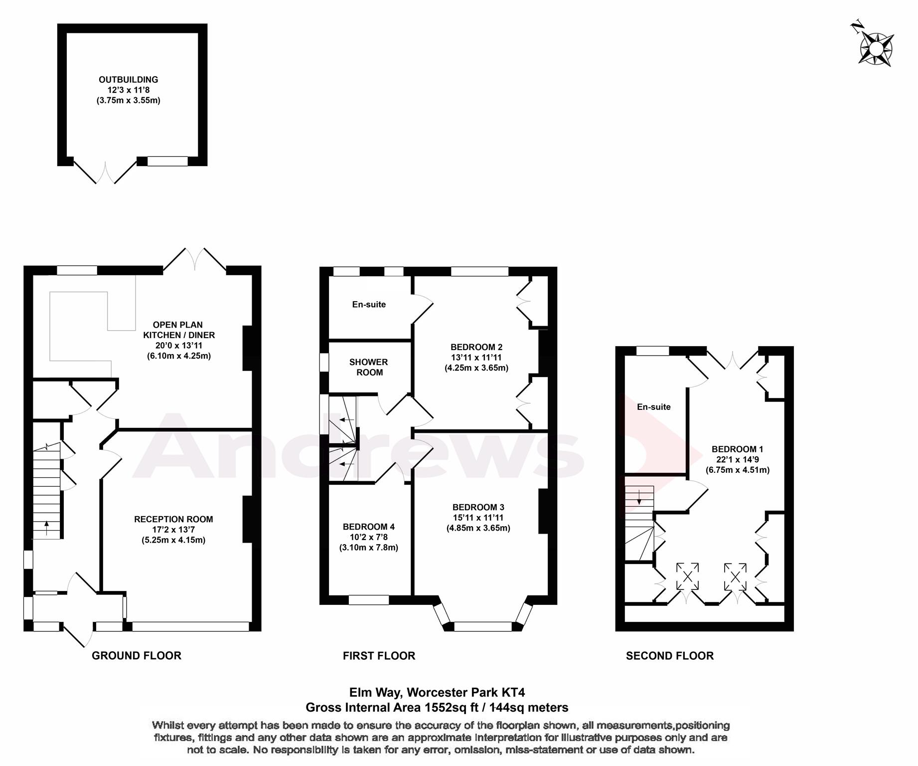 4 Bedrooms Semi-detached house for sale in Elm Way, Worcester Park, Surrey KT4