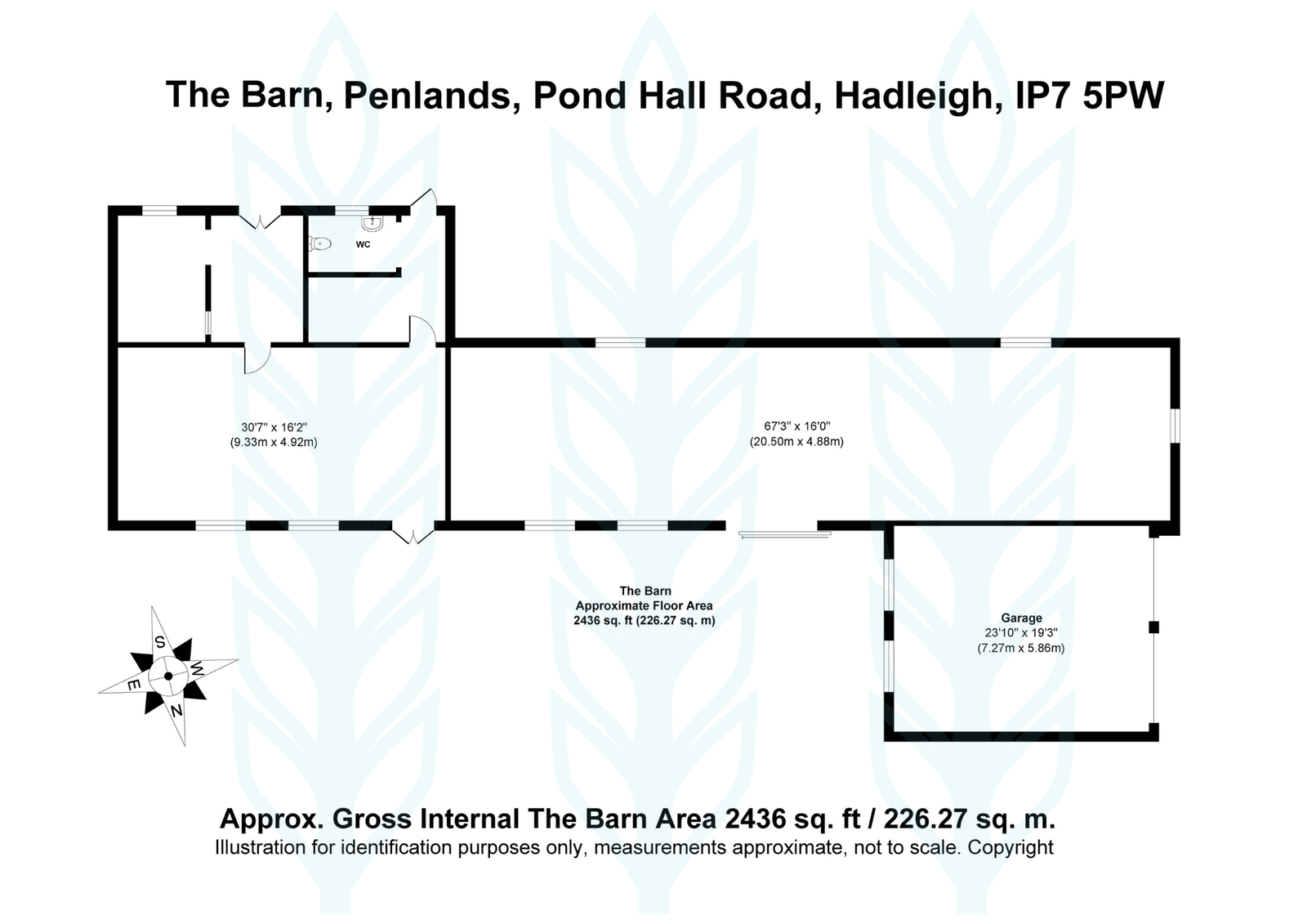 Penlands House & Barns, Pond Hall Road, Ipswich floorplan