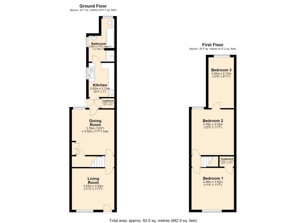 159, Aldermans Drive, Peterborough floorplan