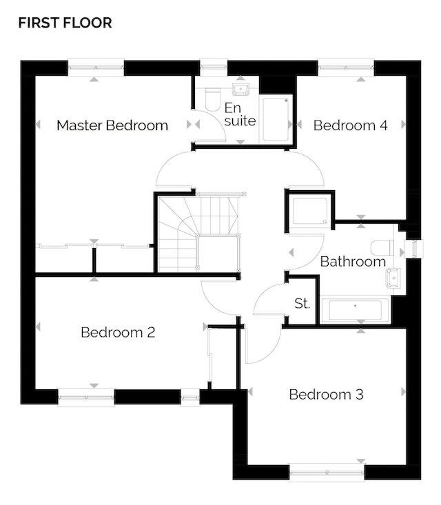 Plot 65, The Gillespie Plus, Cambuslang floorplan