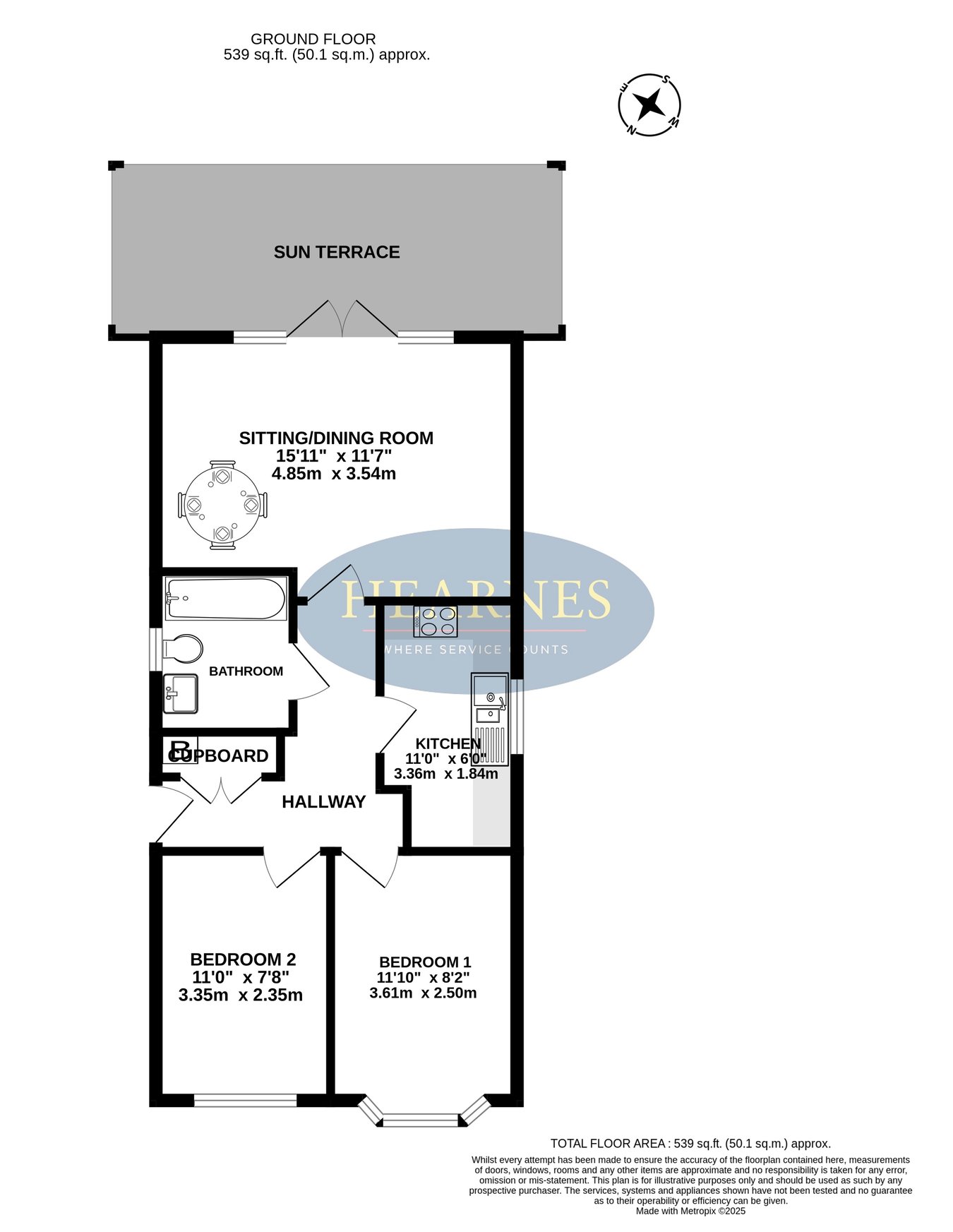 1, Daws Place, Bournemouth floorplan