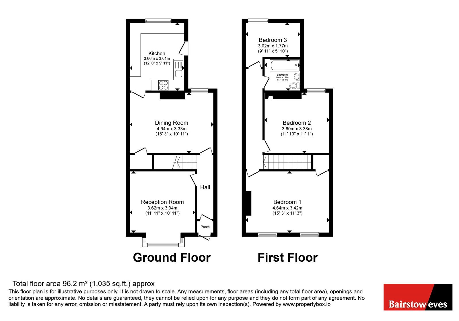 Tunstall Road, Croydon floorplan